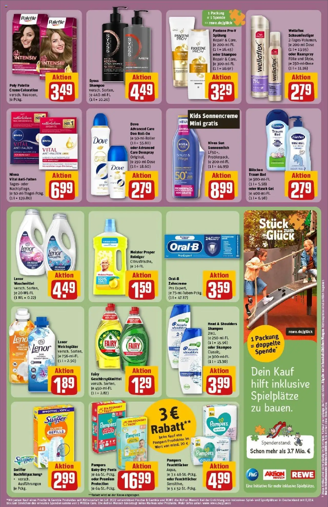 Rewe prospekt Mechernich / Kommern	 - gültig ab dem 08.06.2025 | Seite: 23 | Produkte: Haarspray, Creme, Deospray, Swiffer