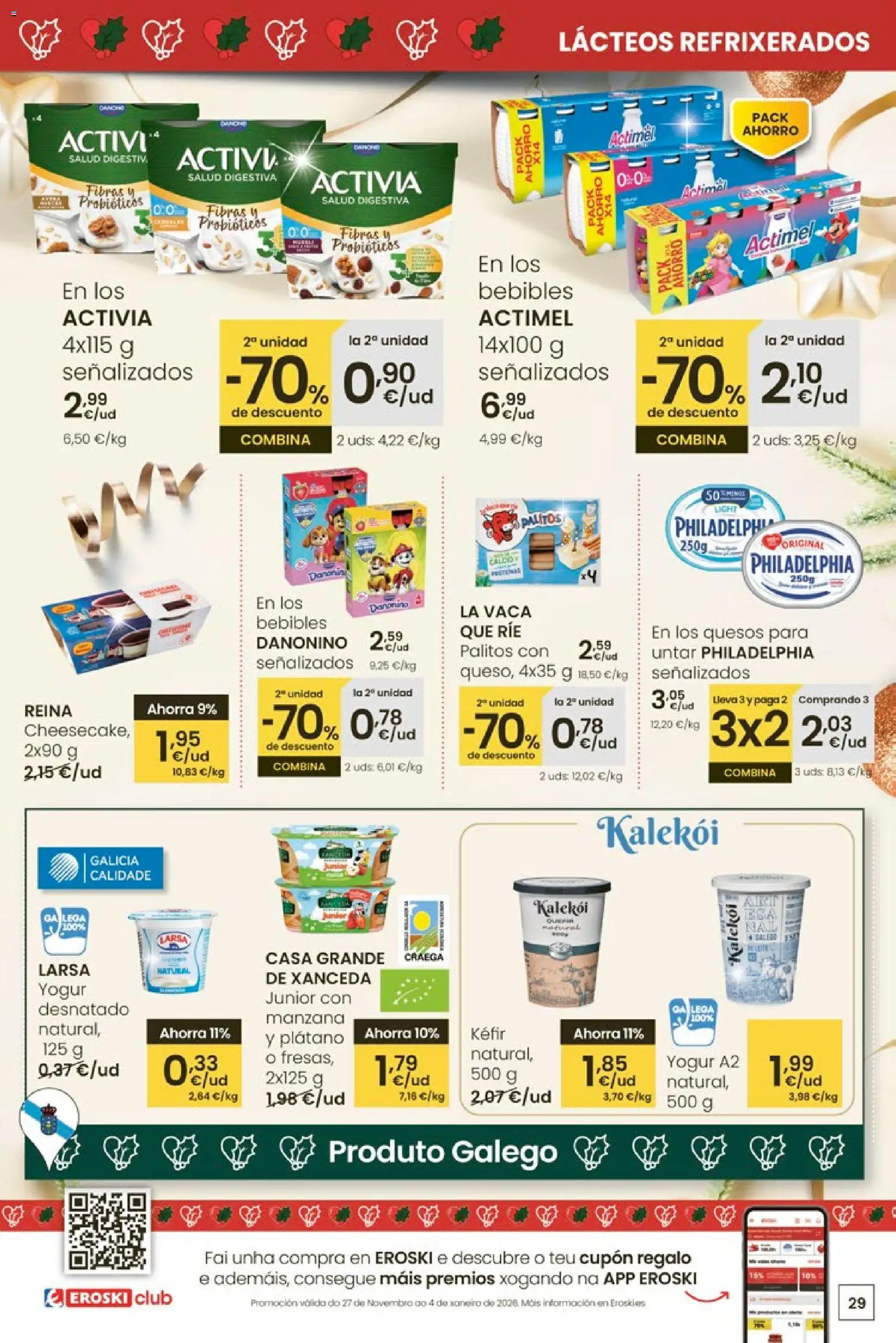 Eroski - Center │ válido desde el 27.11.2025 | Página: 29 | Productos: Yogur, Manzana