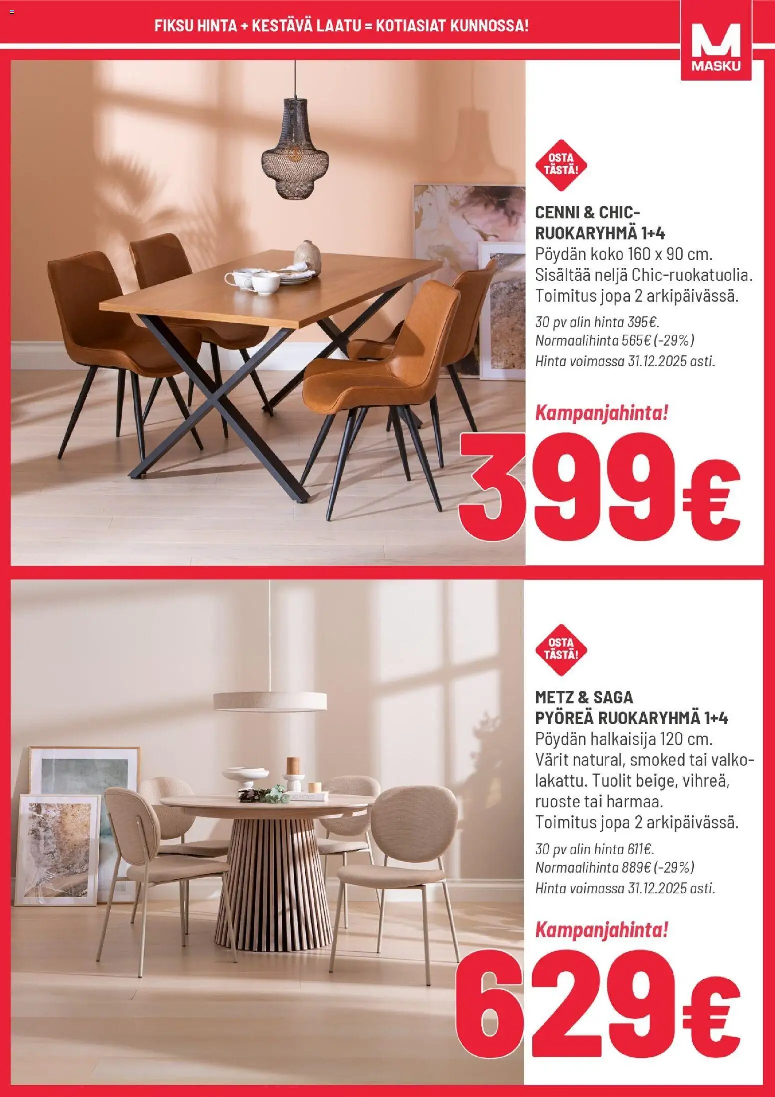Masku tarjoukset – voimassa 26.12.2025 alkaen | Sivu: 11 | Tuotteet: Ruokaryhmä