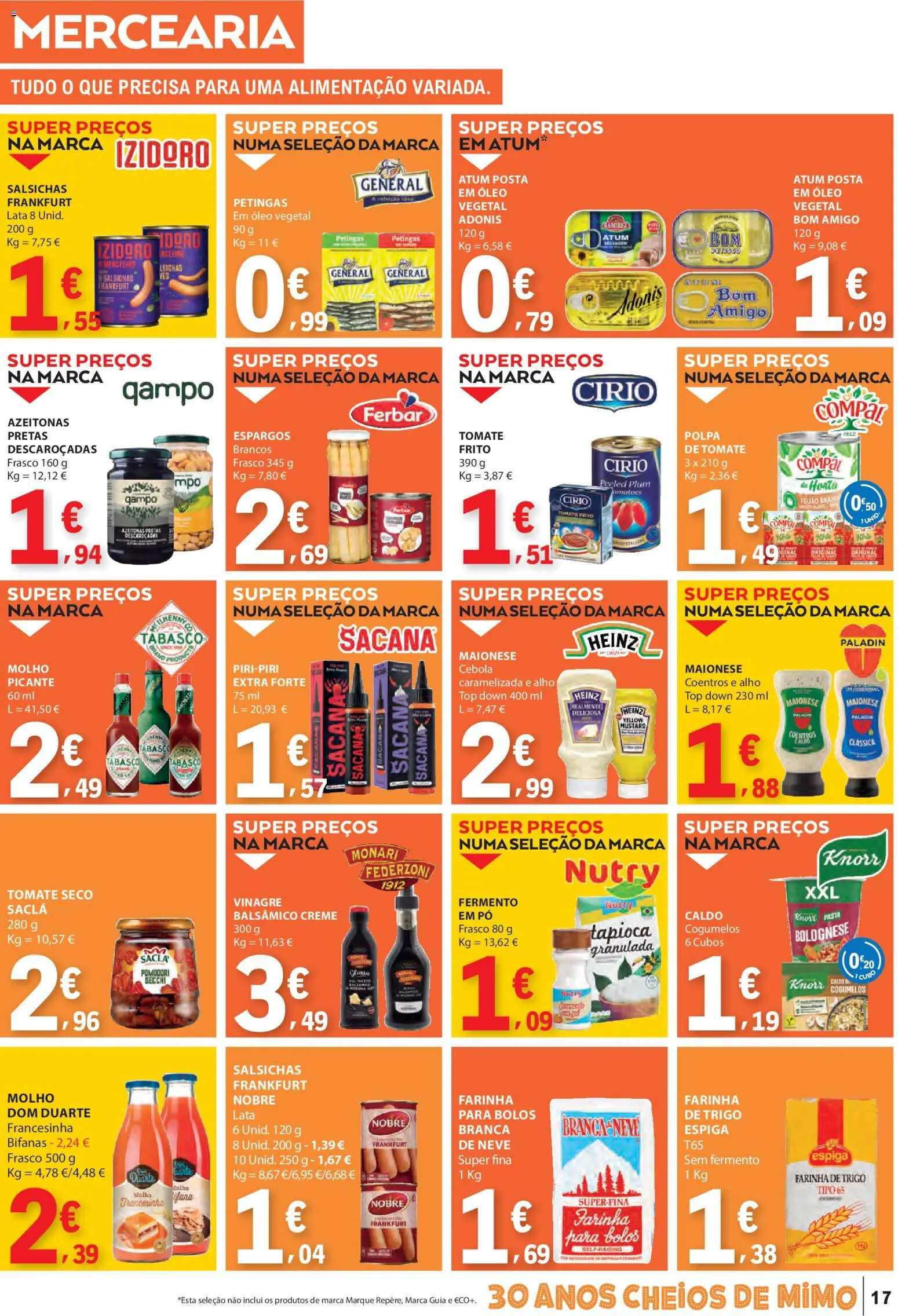 E.Leclerc folheto │ válido de 08.01.2026 | Página: 17 | Produtos: Top, Knorr, Tomate, Cogumelos