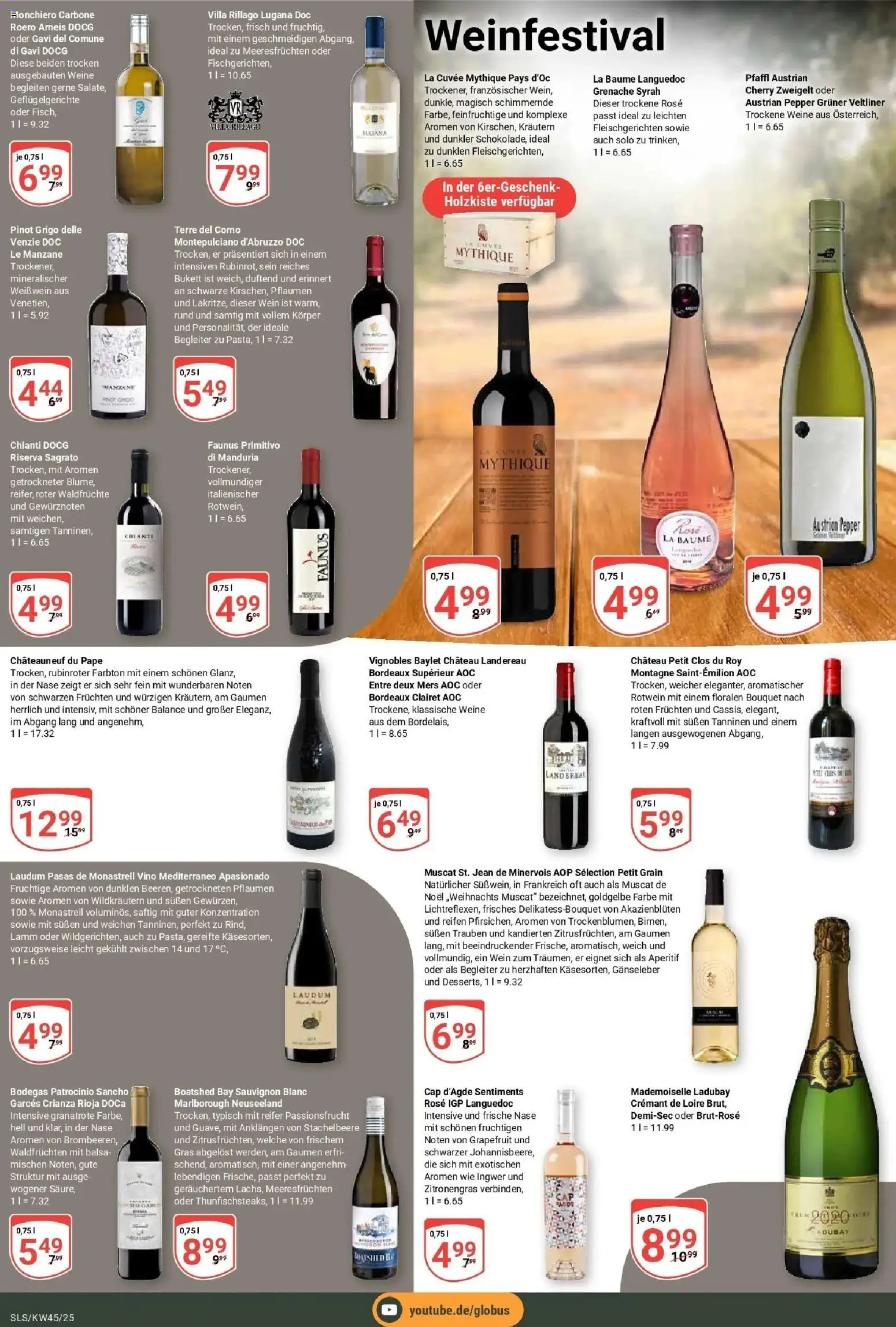 Globus prospekt Saarlouis	 – gültig ab 02.11.2025 | Seite: 19 | Produkte: Zitronengras, Trauben, Weißwein, Rotwein