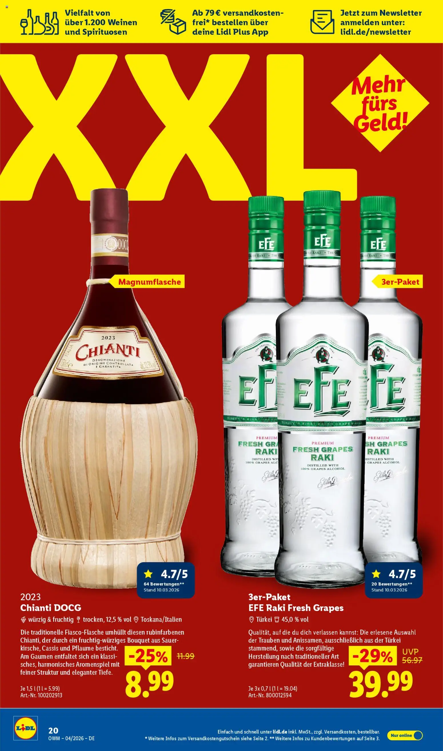 Lidl Prospekt – gültig ab 01.04.2026 | Seite: 20 | Produkte: Trauben