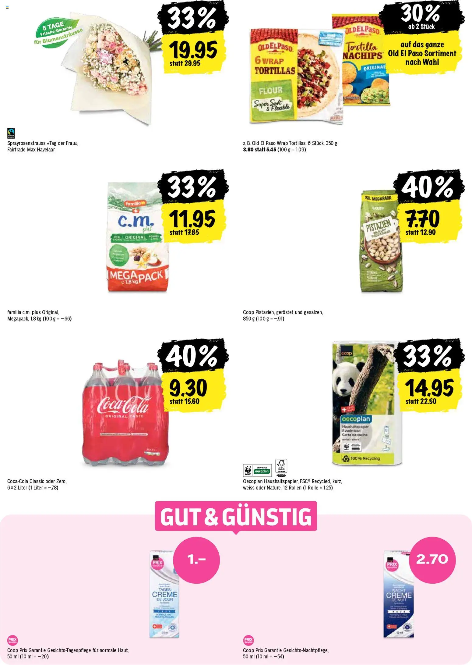 Coop aktionen – gültig ab 05.03.2026 | Seite: 22 | Produkte: Chips, Creme