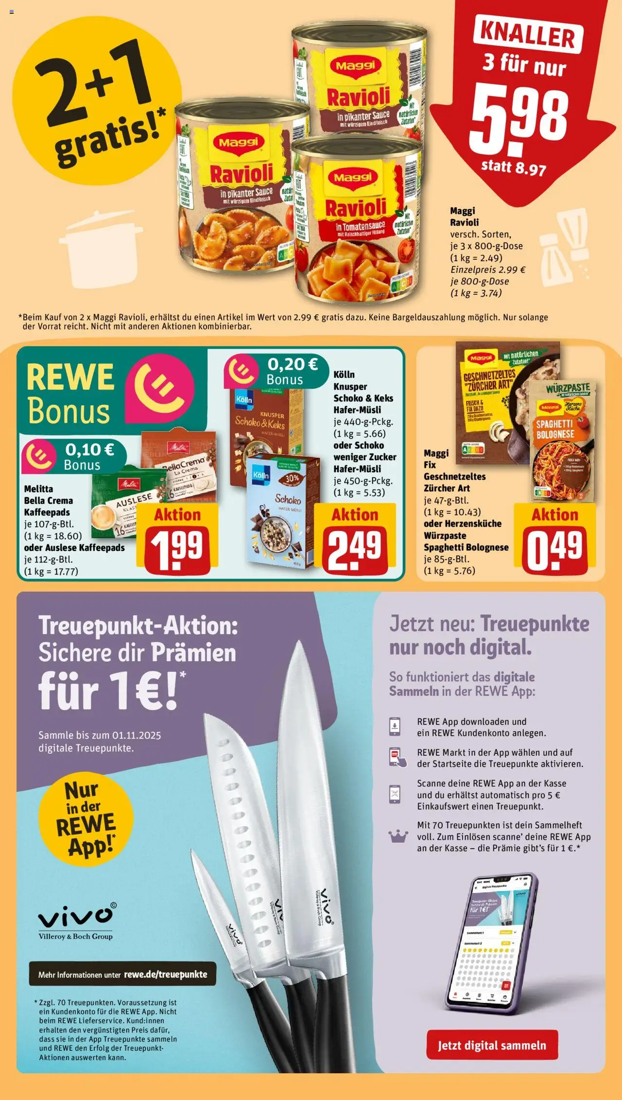 Rewe Prospekt 	 - gültig ab dem 25.08.2025 | Seite: 16 | Produkte: Vivo, Kaffeepads, Maggi, Maggi fix