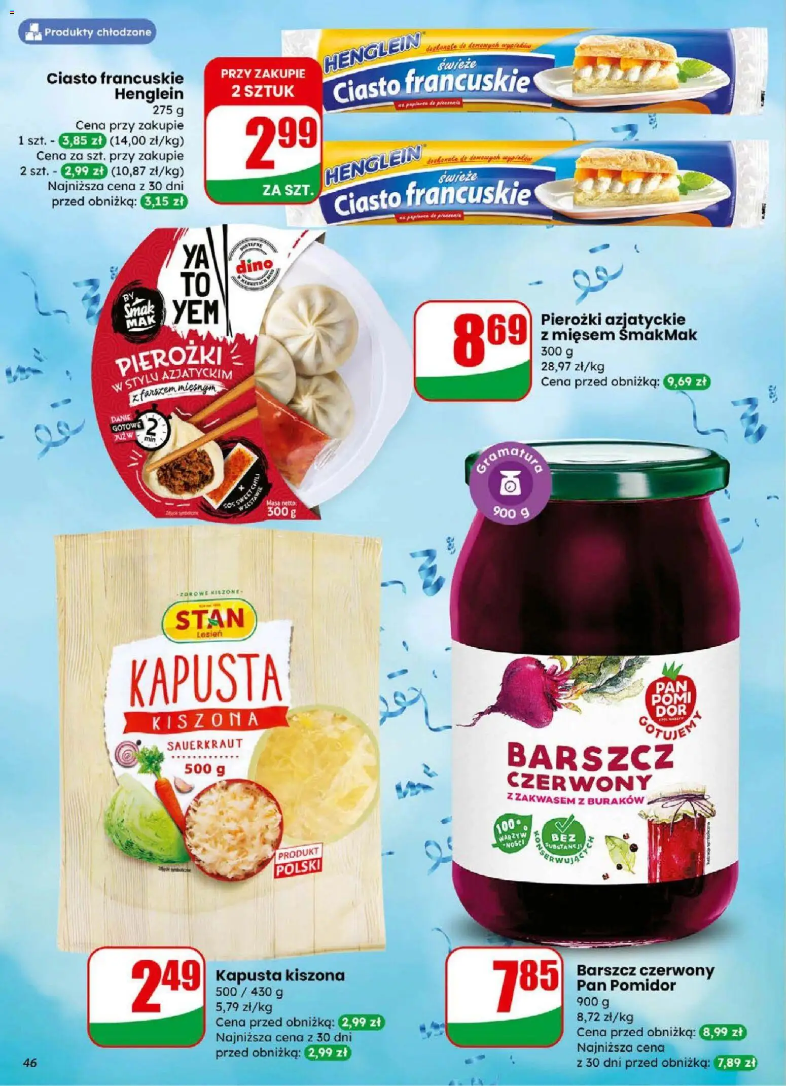 Dino Gazetka od 31.12.2025 | Strona: 46 | Produkty: Chili, Barszcz, Kapusta, Kapusta kiszona