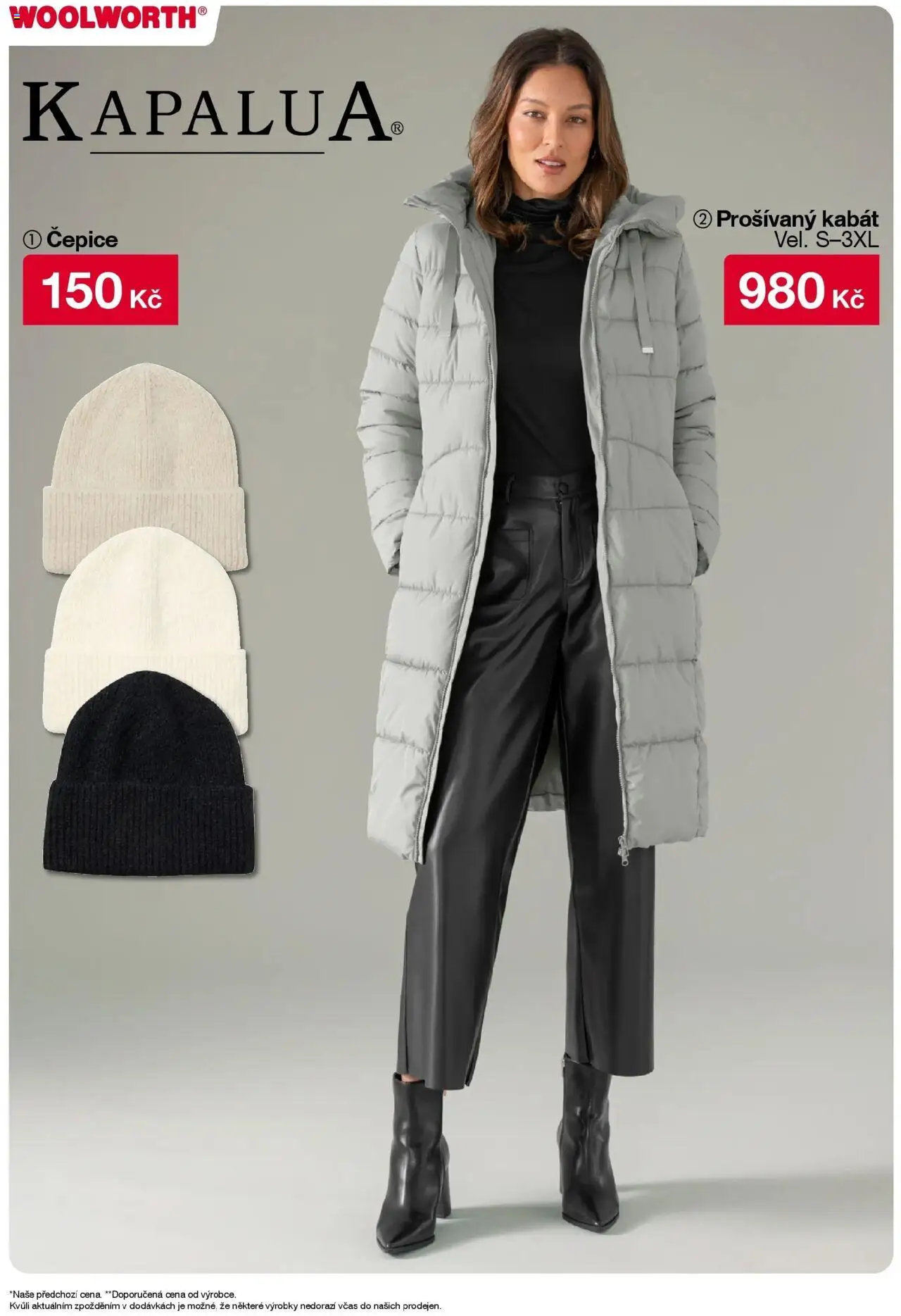 Woolworth leták od 10.10.2025 | Strana: 14 | Produkty: Kabát, Čepice