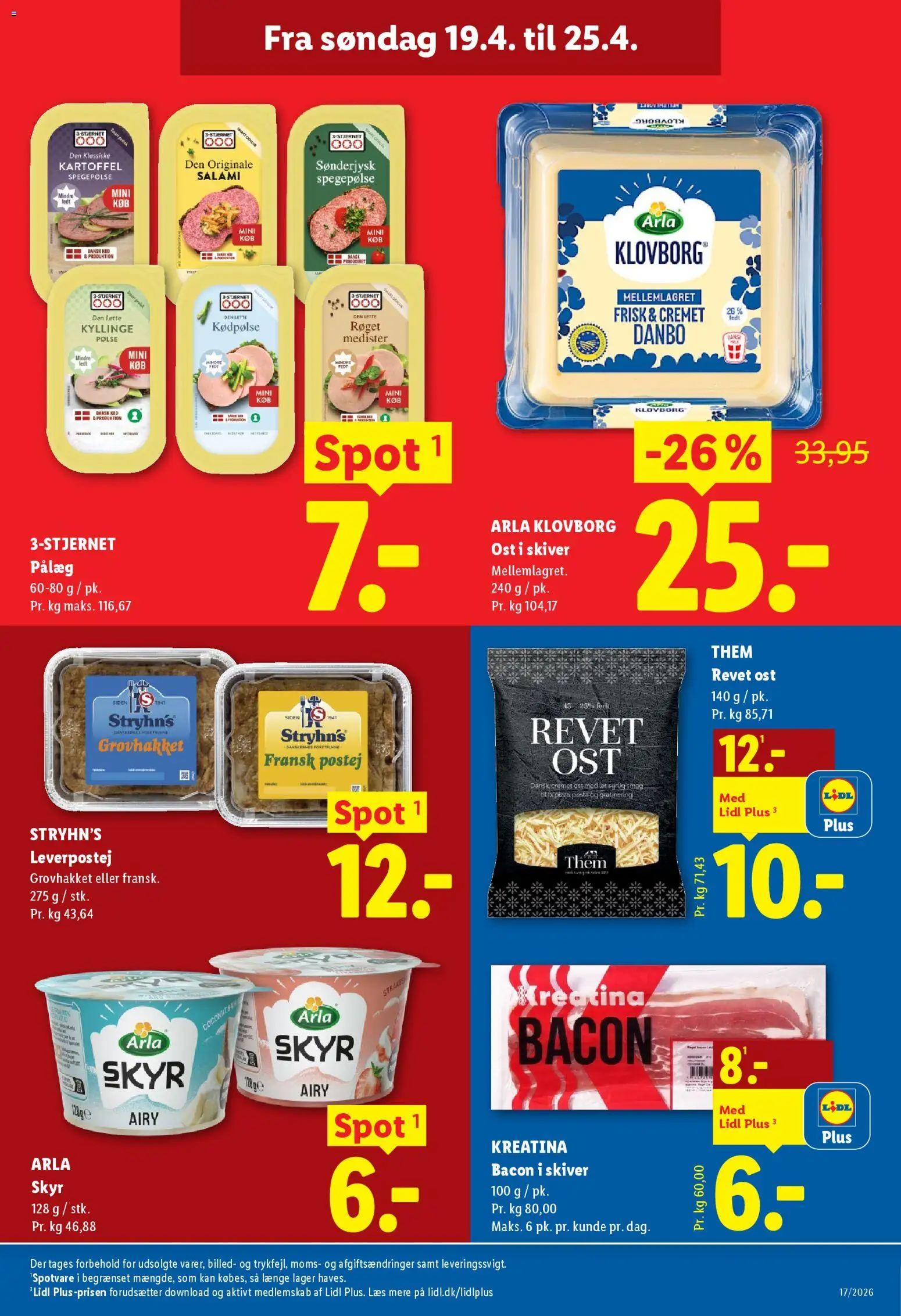 Lidl tilbudsavis – gyldig fra 19.04.2026 | Side: 5 | Produkter: Ost, Salami, Spegepølse, Leverpostej