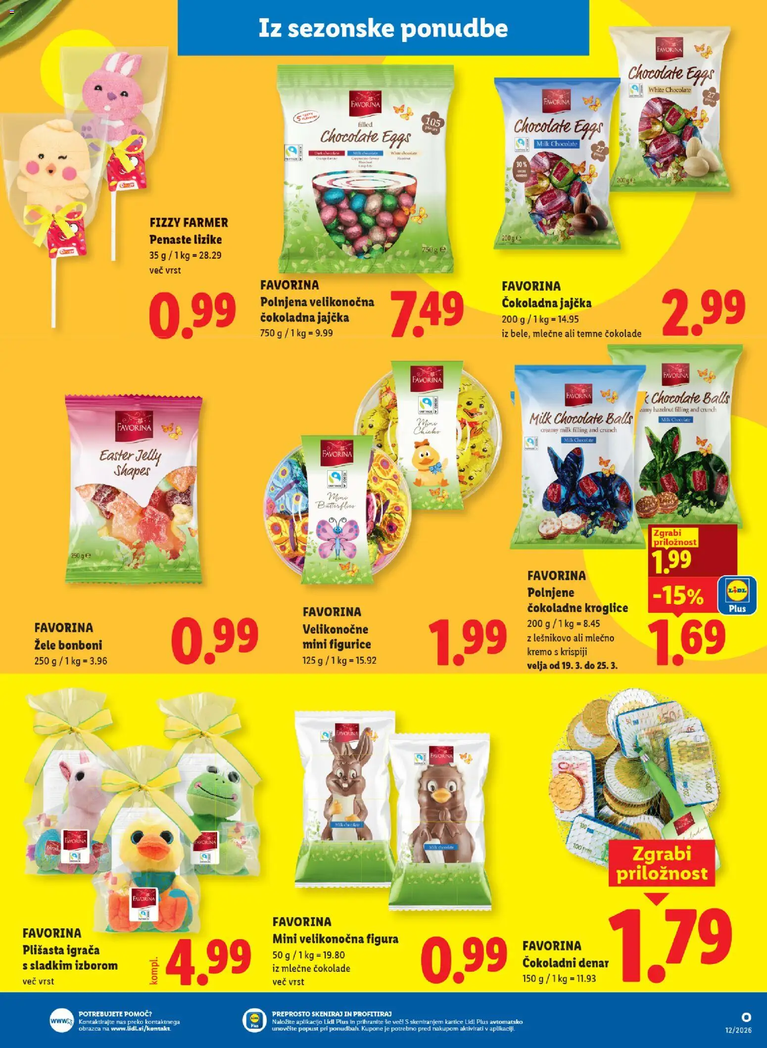 Novi Lidl katalog ponudbe – veljaven od 19.03.2026 | Stran: 11 | Izdelki: Bonboni