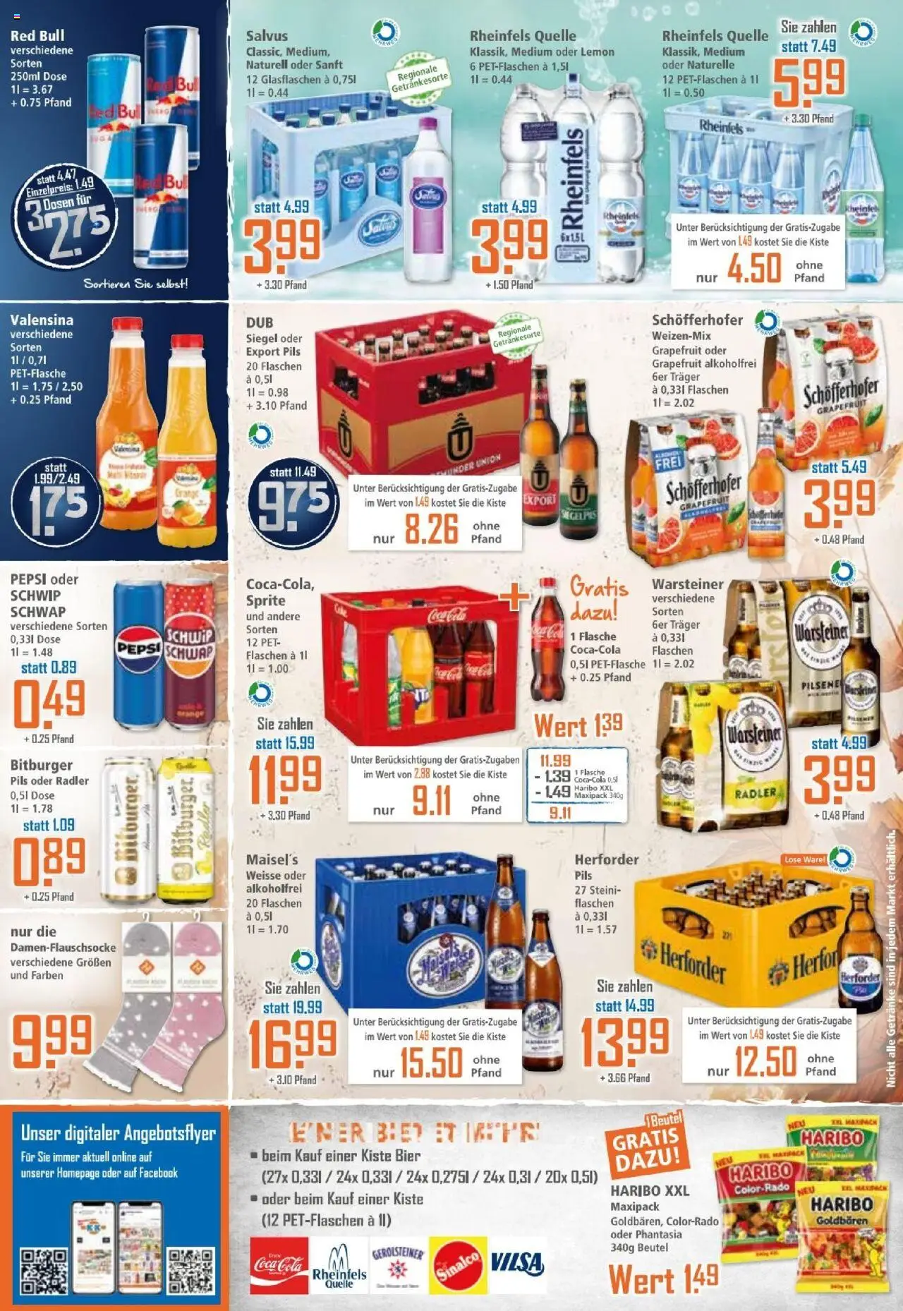Klaas & Kock Prospekt – gültig ab 20.10.2025 | Seite: 12 | Produkte: Sinalco, Haribo, Bier, Radler