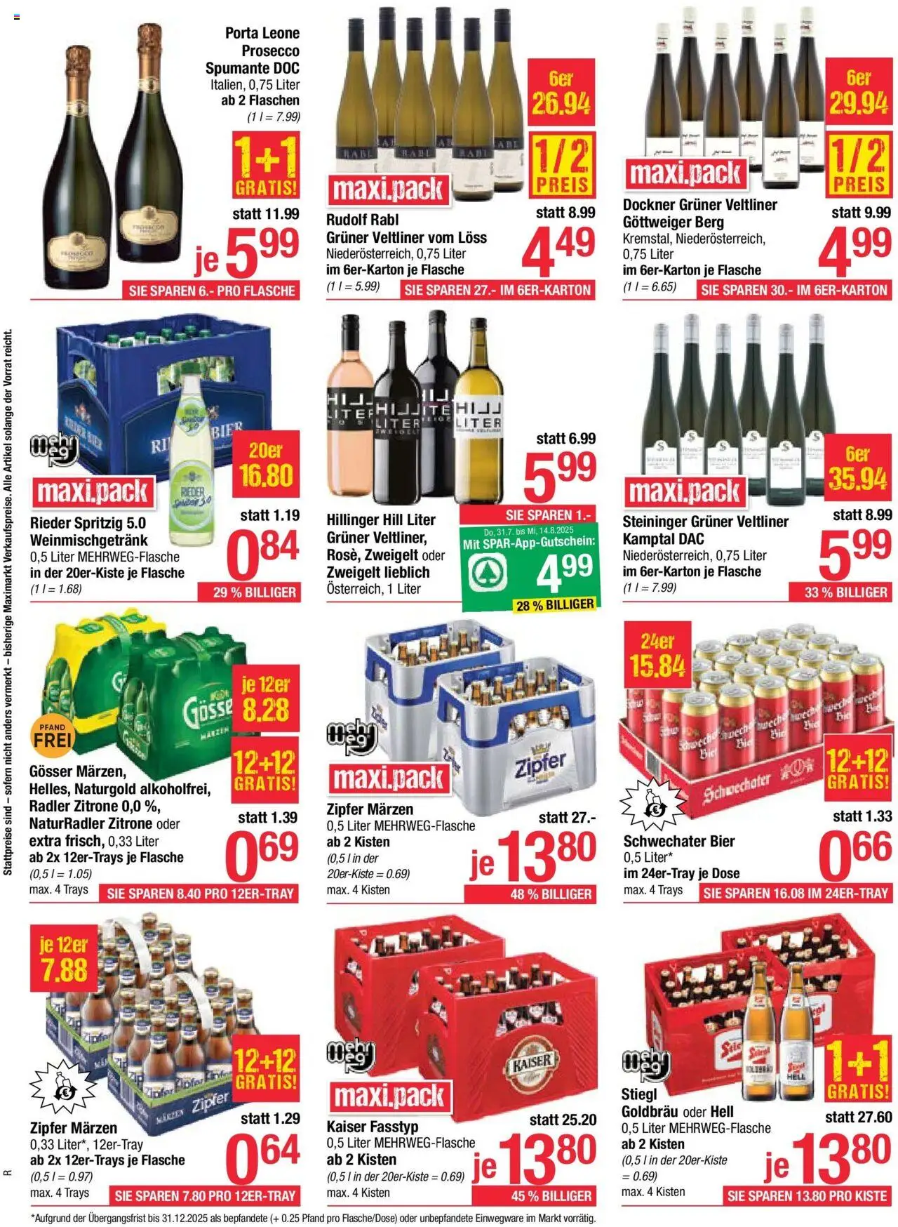 Maximarkt Flugblatt Ried gültig ab 04.08.2025 | Seite: 10 | Produkte: Zitrone, Bier