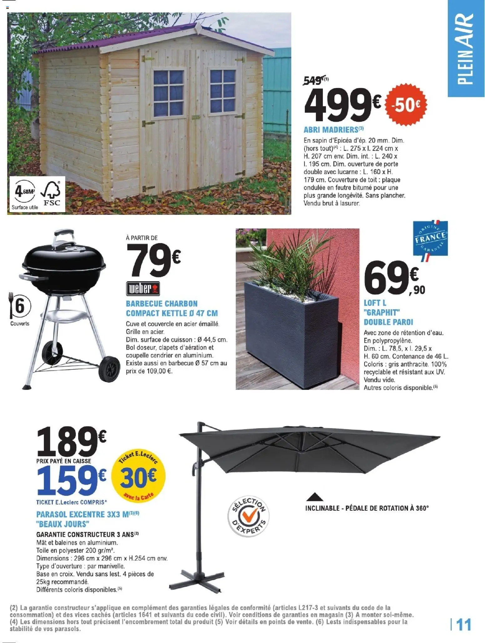 {H1} | Page: 11 | Produits: Base, Barbecue charbon, Bol, Parasol