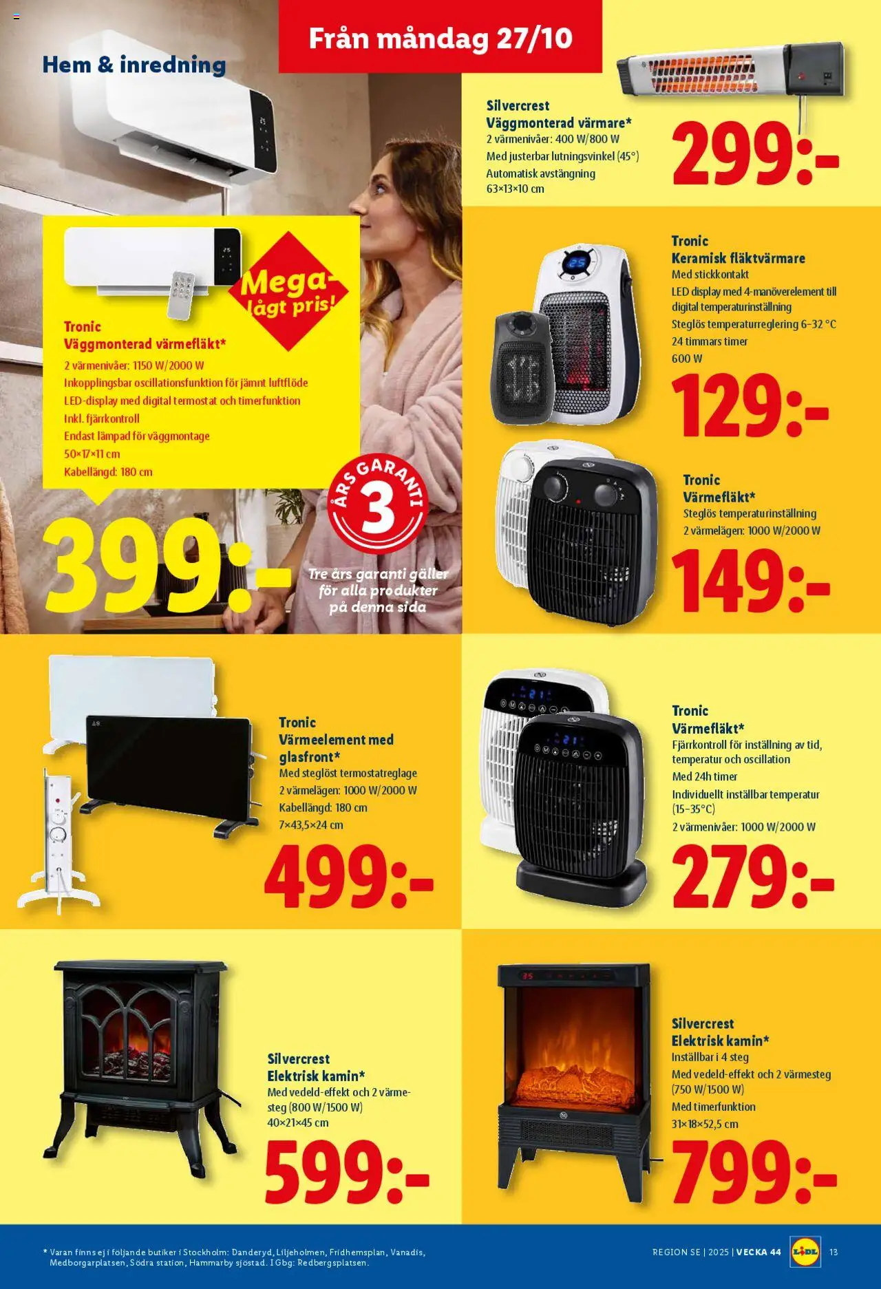 Lidl reklamblad aktuell från 27.10.2025 | Sida: 15 | Produkter: Galler, Fjärrkontroll, Stickkontakt