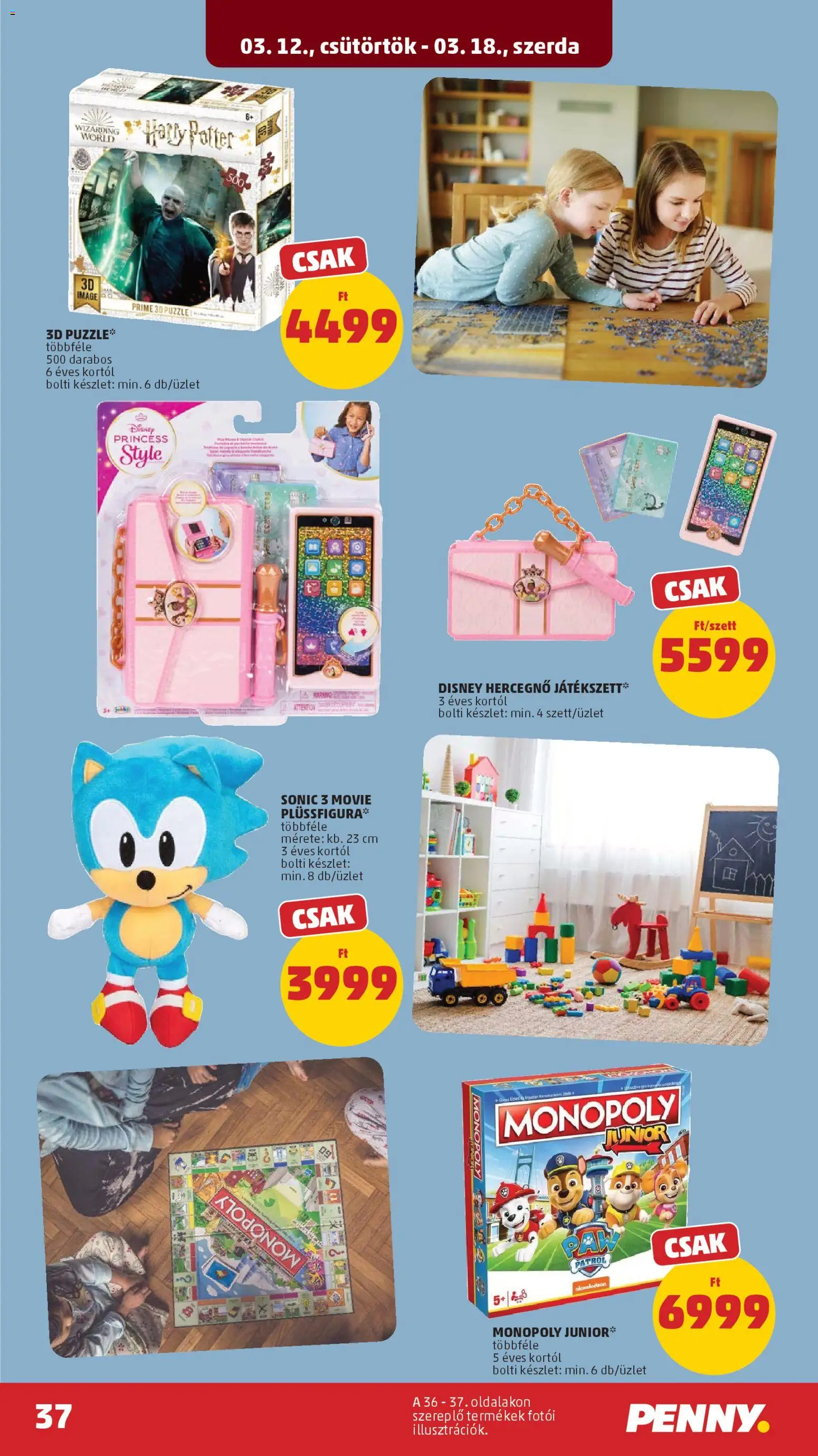 PENNY akciós ujság - amely érvényes a következő dátumtól: 12.03.2026 | Oldal: 43 | Termékek: Puzzle
