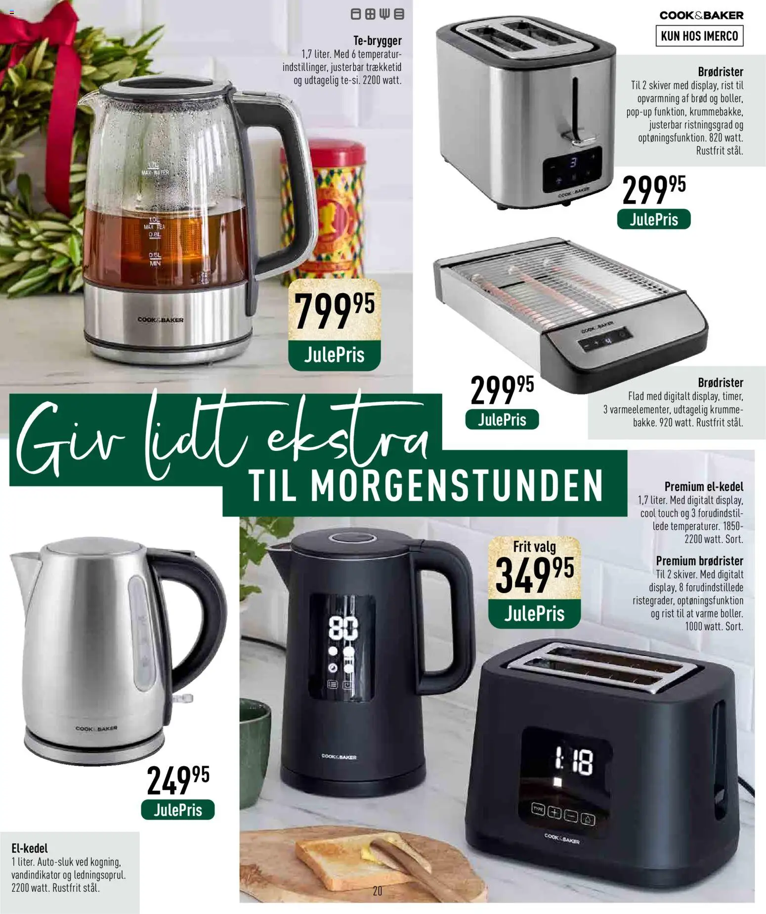 Imerco tilbudsavis – gyldig fra 12.12.2025 | Side: 20 | Produkter: Brød, Brødrister