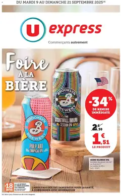 U Express - Prévisualisation de U Express catalogue: Foire à la bière valide à partir de 09.09.2025