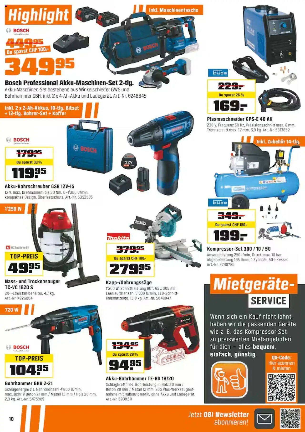 OBI Aktionen ab 19.07.2025 | Seite: 10 | Produkte: Koffer, Bosch