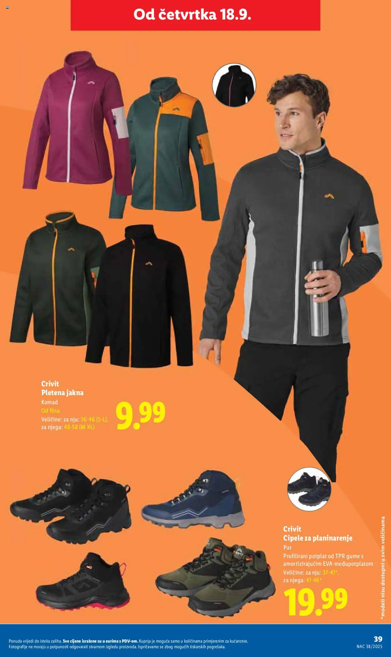 Lidl katalog | vrijedi od 18.09.2025 | Stranica: 39 | Proizvodi: Jakna