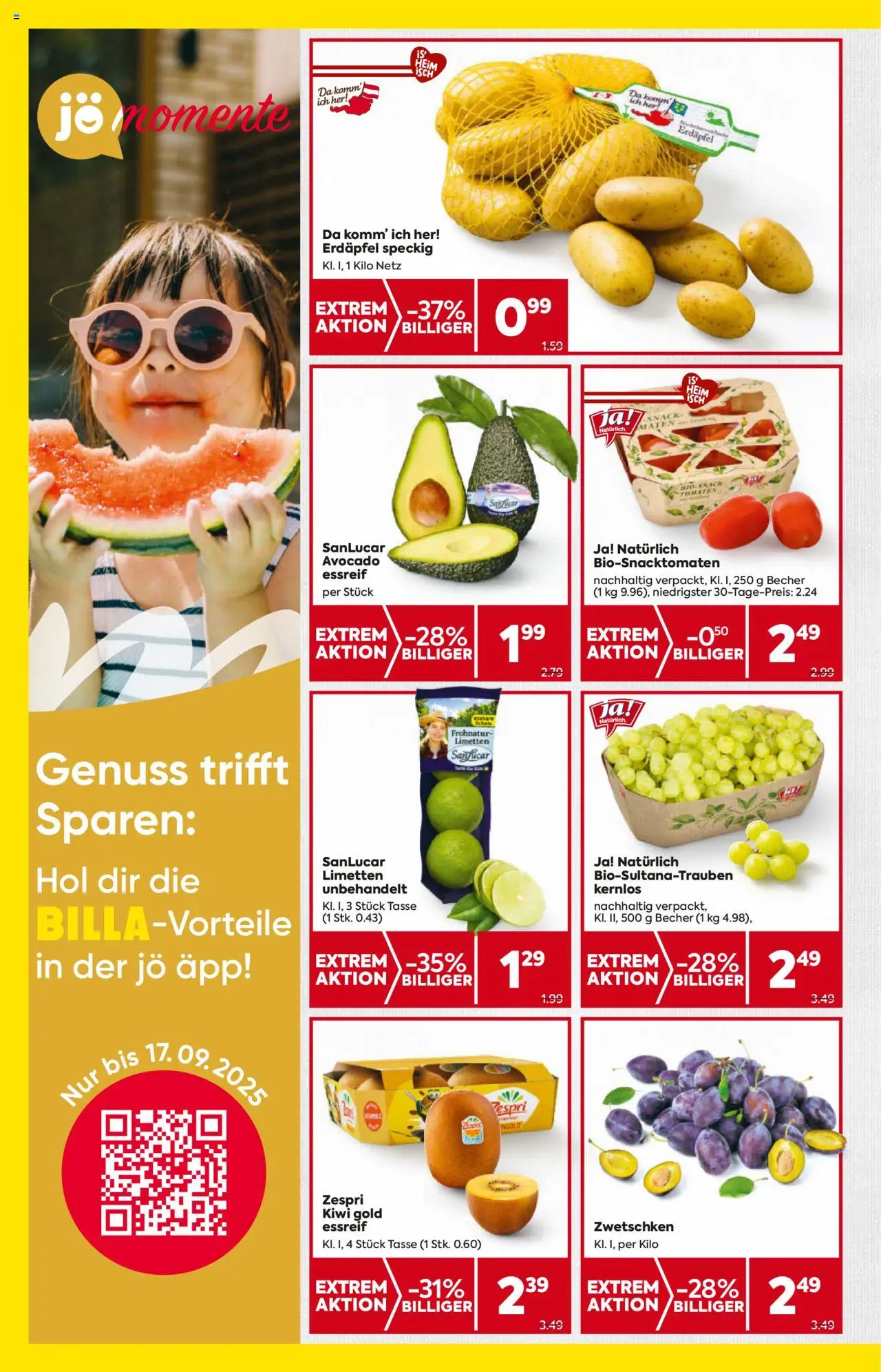 Billa AT akciós ujság - amely érvényes a következő dátumtól: 21.08.2025 | Oldal: 4 | Termékek: Kiwi