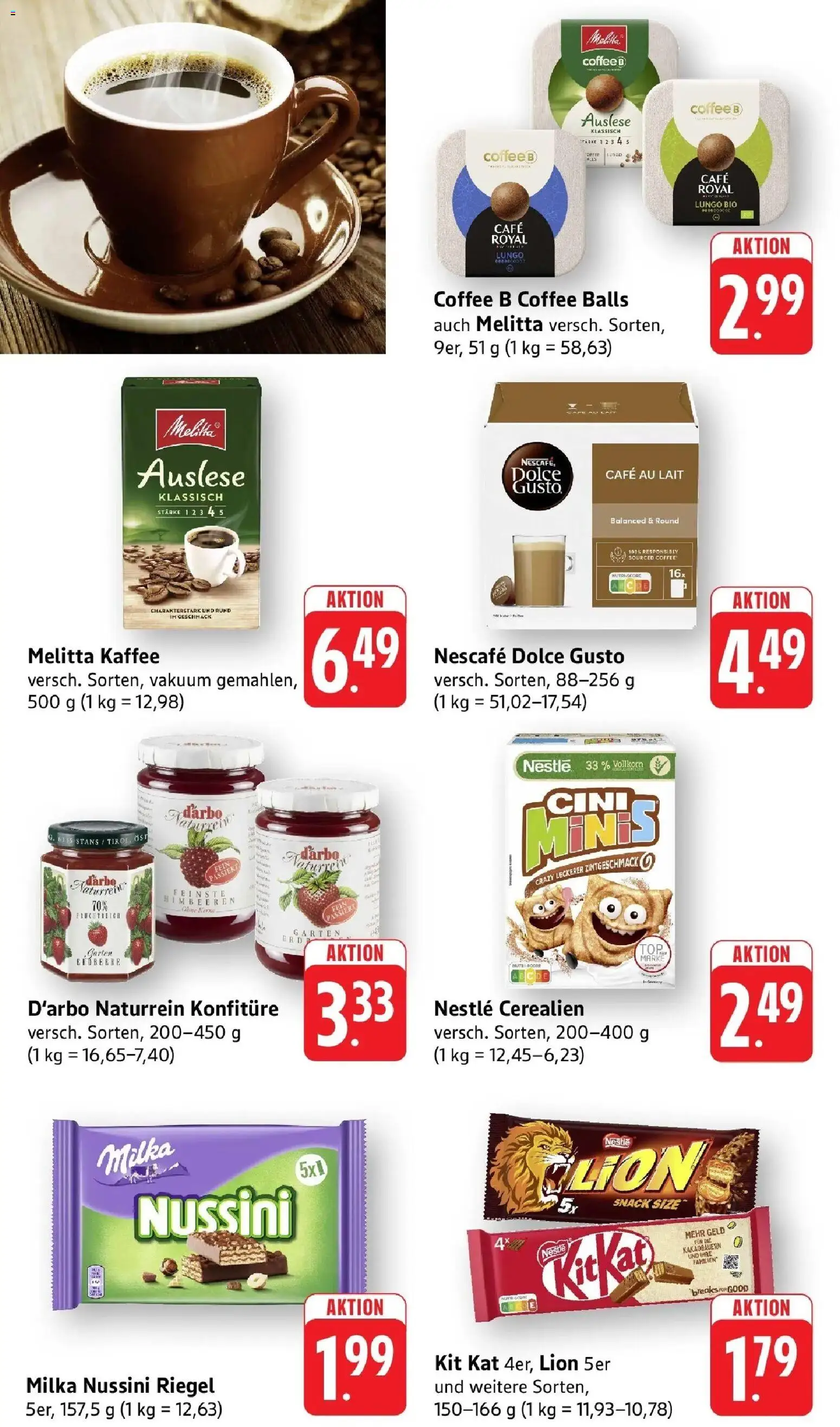 Edeka prospekt Offenburg-Zunsweier	 – gültig ab 02.03.2026 | Seite: 6 | Produkte: Melitta kaffee, Kaffee, Milka, Dolce gusto