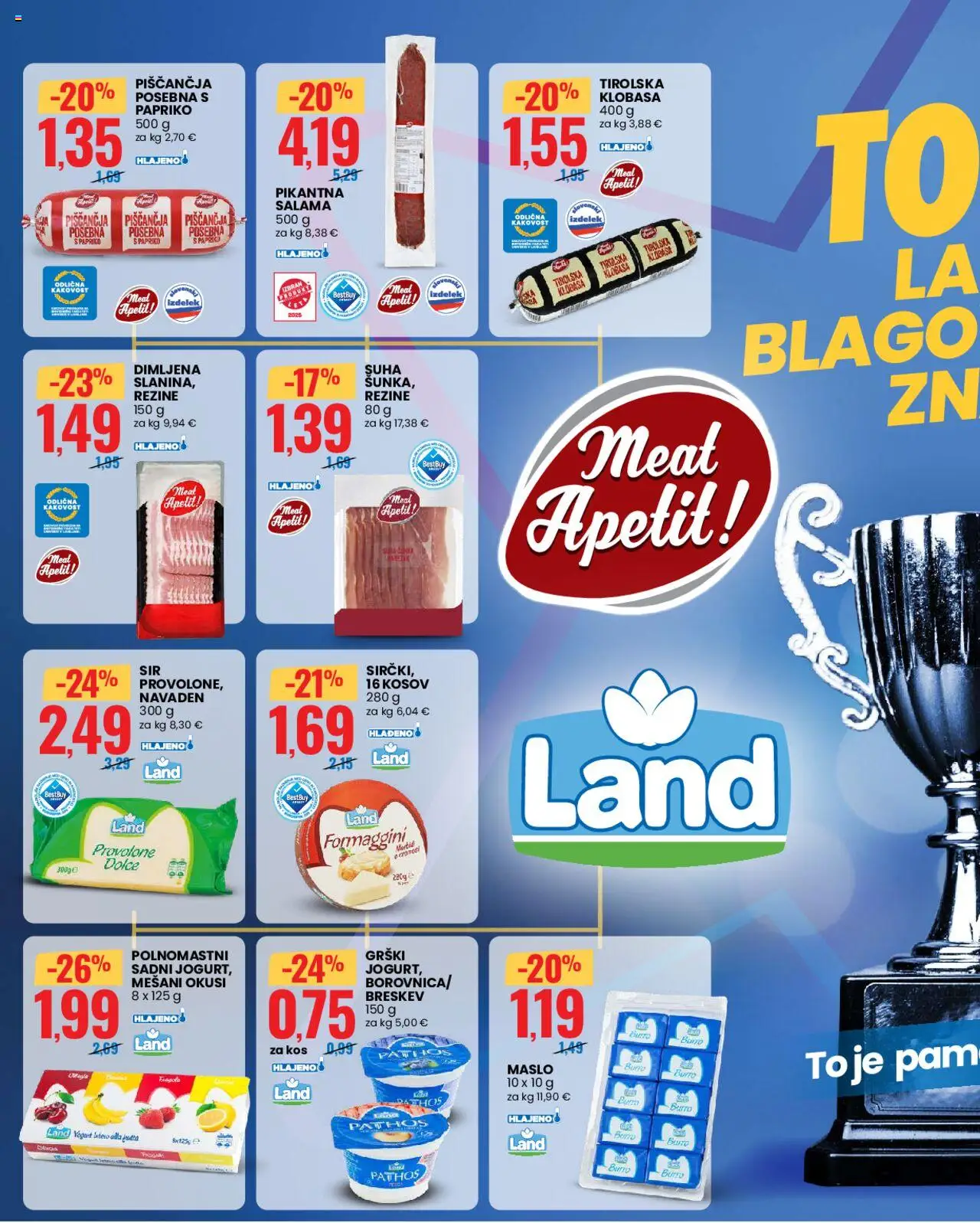 Eurospin - Kranj │ velja od 10.07.2025 | Stran: 2 | Izdelki: Kos, Maslo, Salama, Breskev