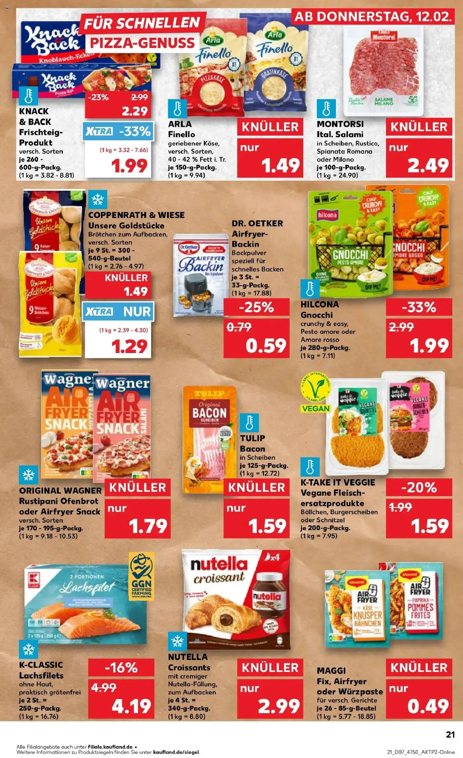 Kaufland prospekt Amberg	 – gültig ab 16.02.2026 | Seite: 21 | Produkte: Maggi, Käse, Paprika, Fleisch