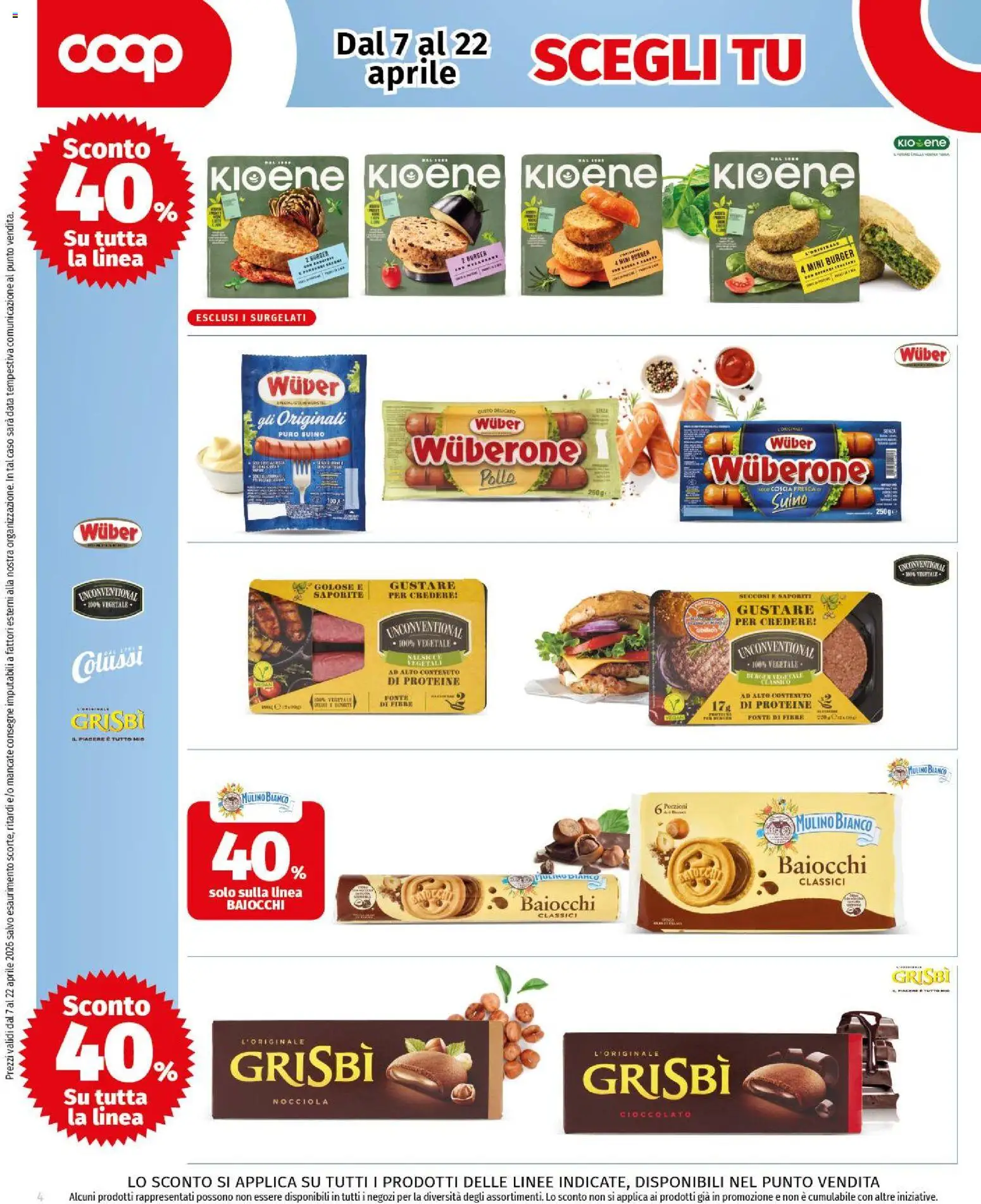 Volantino COOP del 07.04.2026 | Pagina: 4 | Prodotti: Cioccolato, Pollo, Suino, Data