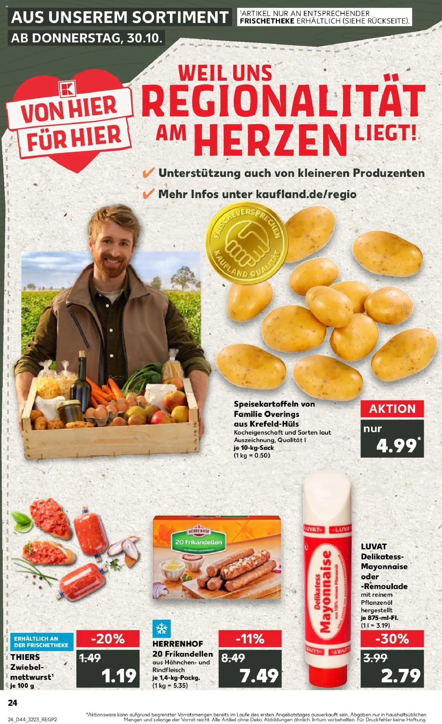 Kaufland prospekt Wesel	 – gültig ab 30.10.2025 | Seite: 24 | Produkte: Hahnchen, Mayonnaise, Rindfleisch