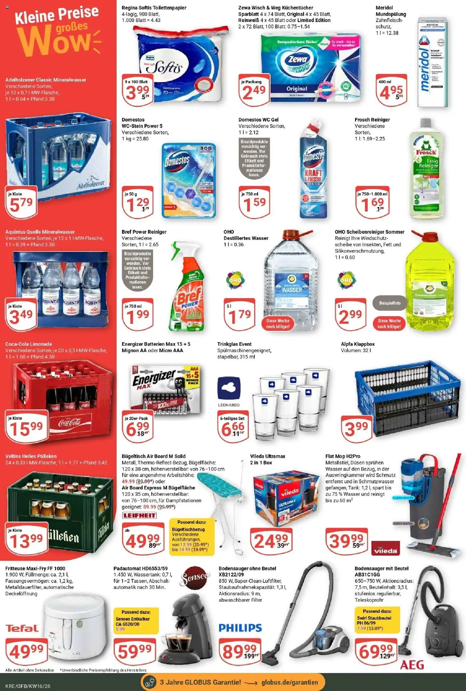Globus Prospekt Krefeld	 – gültig ab 12.04.2026 | Seite: 6 | Produkte: Senseo, Cola, Wasser, Veltins