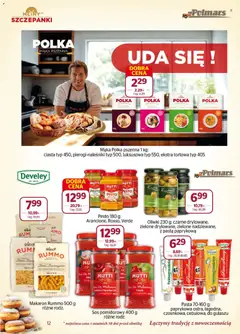 Pogląd oferty "Społem Gazetka" - ważna od 01.02.2026 | Strona: 12 | Produkty: Pierogi, Półka, Sos do makaronu, Sos