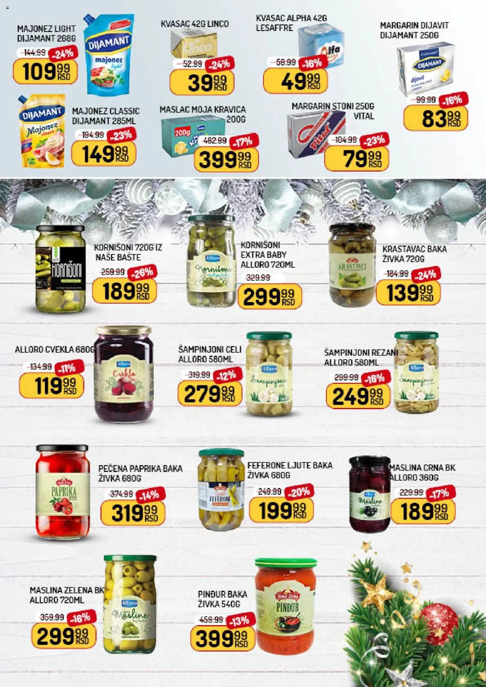 Aman katalog - važi od 20.12.2025 | Strana: 7 | Proizvode: Majonez, Maslac, Kornišoni, Margarin