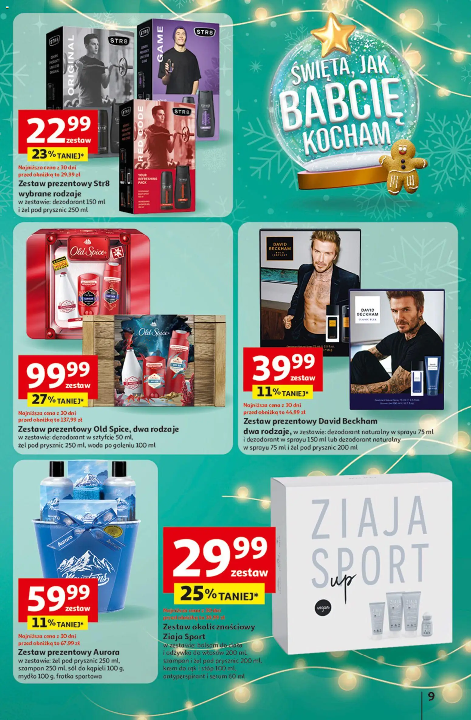 Auchan Gazetka - Katalog prezenty od 27.11.2025 | Strona: 9 | Produkty: Prysznic, Odżywka do włosów, Żel pod prysznic, Sól