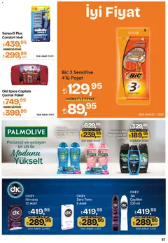 26.03.2026 tarihinden itibaren geçerli olan Migros kataloğu önizlemesi | Sayfa: 87 | Ürünler: Duş, Duş jeli