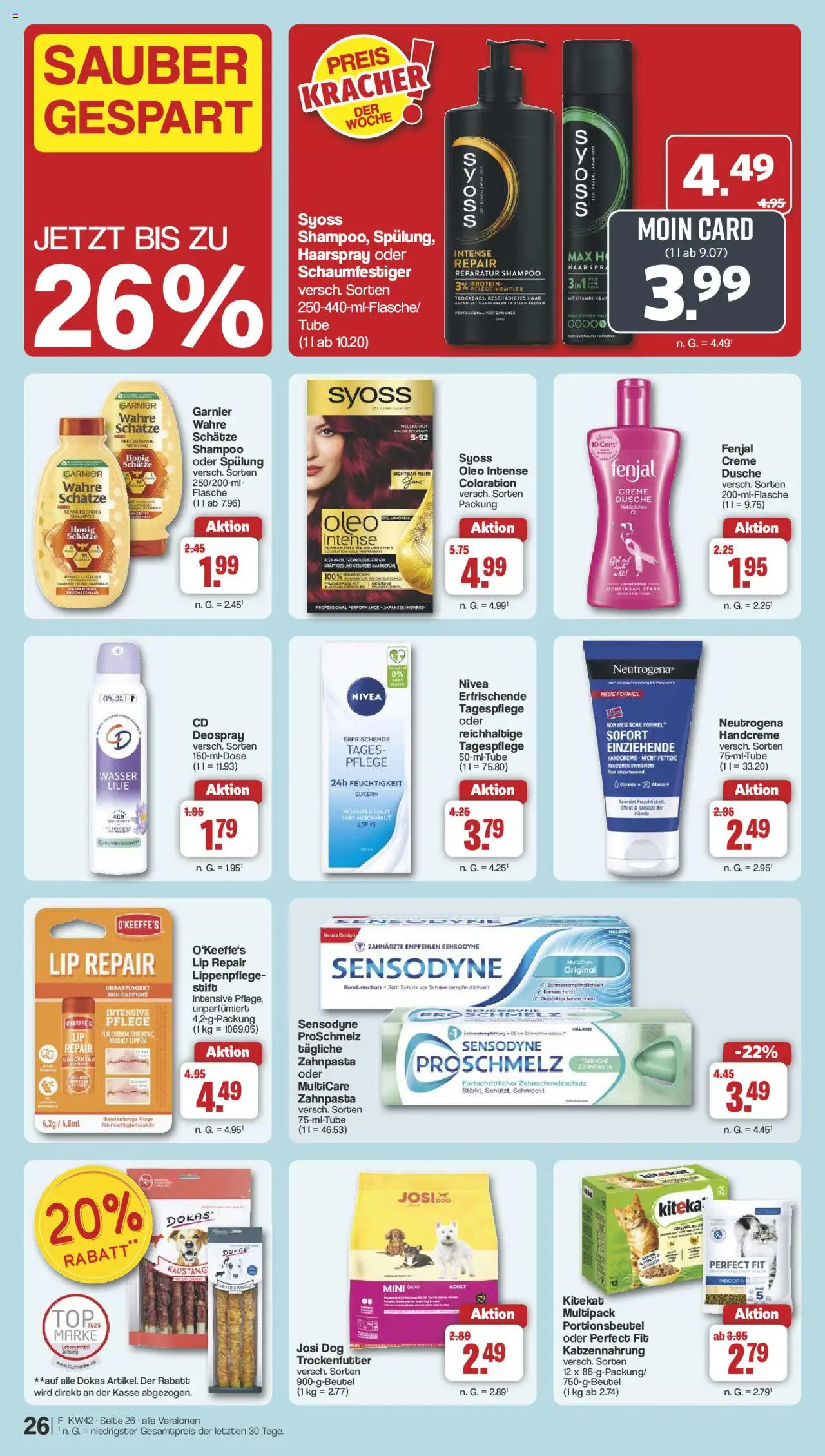 Famila Nordwest Prospekt 	 – gültig ab 13.10.2025 | Seite: 30 | Produkte: Shampoo, Spülung, Creme, Handcreme