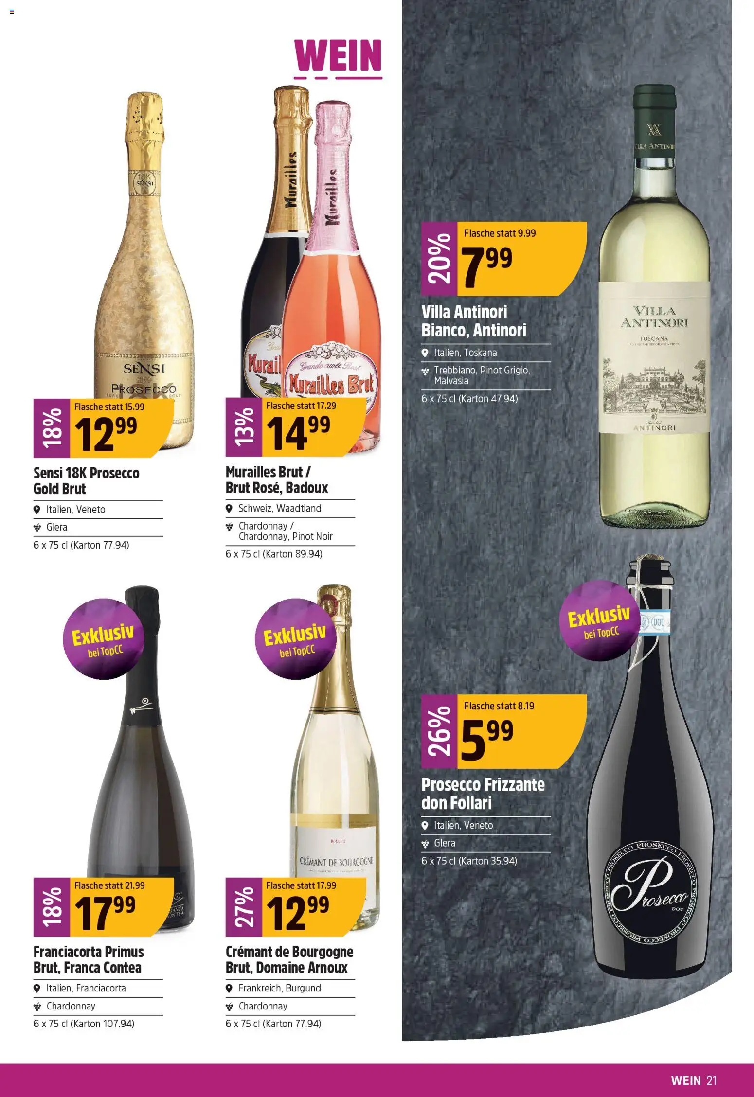 TopCC aktionen – gültig ab 04.05.2026 | Seite: 21 | Produkte: Wein