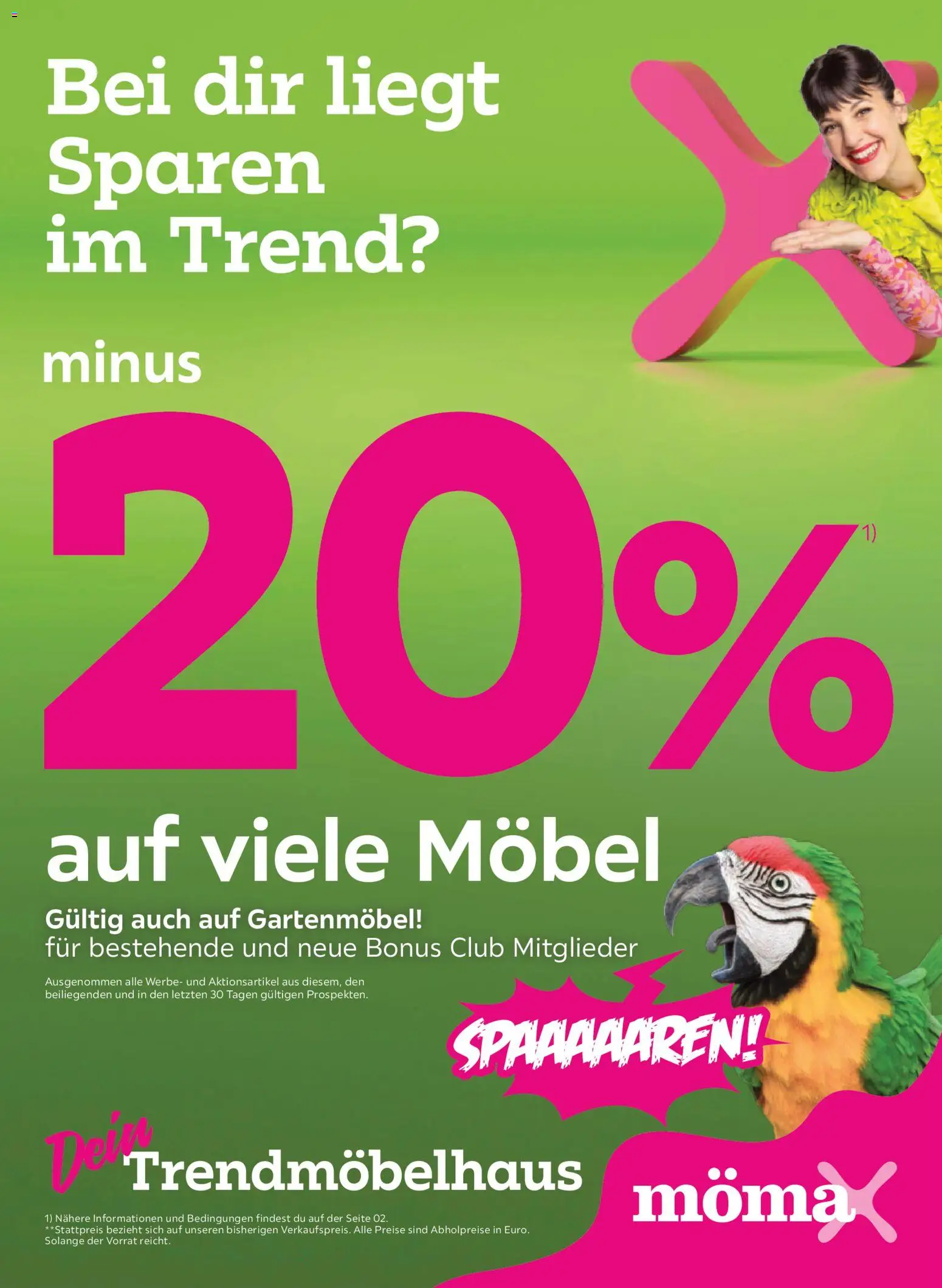 Mömax Prospekt aktuell gültig ab 24.02.2026 | Seite: 1 | Produkte: Gartenmöbel