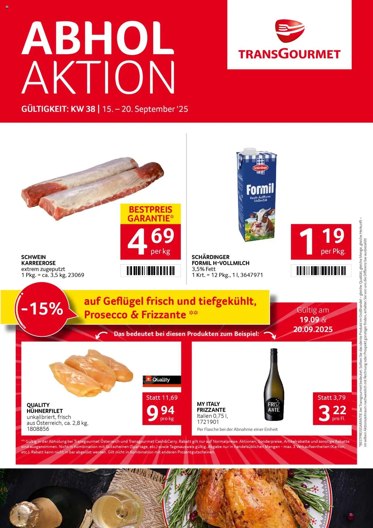 Transgourmet Flugblatt gültig ab 14.09.2025 | Seite: 1
