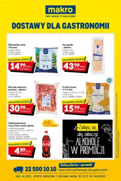 Pogląd oferty "Makro Gazetka - Dostawy dla gastronomii" - ważna od 22.07.2025