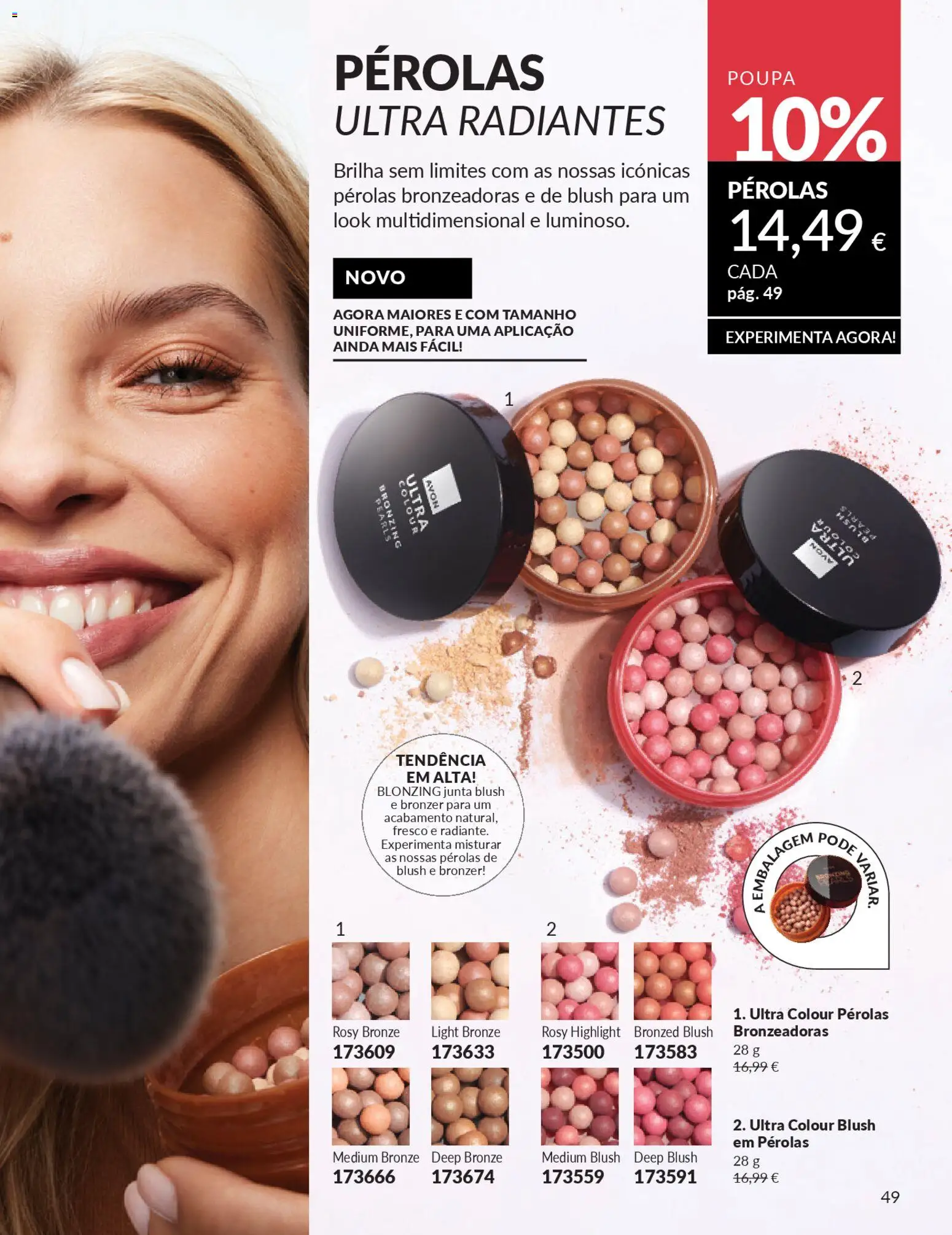 Catálogo Avon Campanha 1 │ válido de 01.01.2026 | Página: 49 | Produtos: Blush, Bronzer