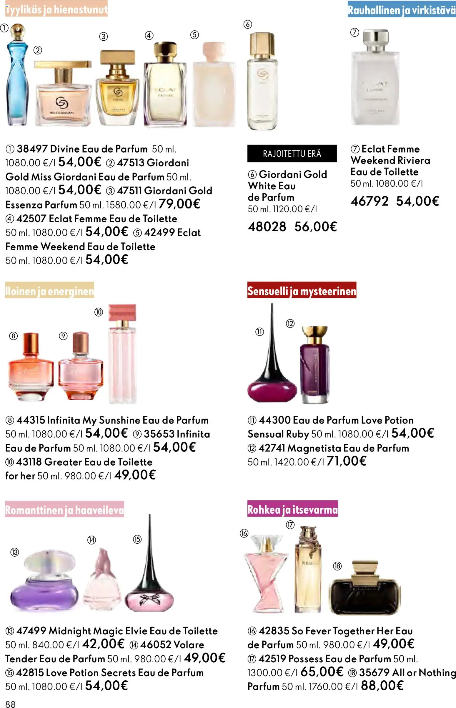 Oriflame - Esite 03 – voimassa 18.02.2026 alkaen | Sivu: 88 | Tuotteet: Eau de toilette
