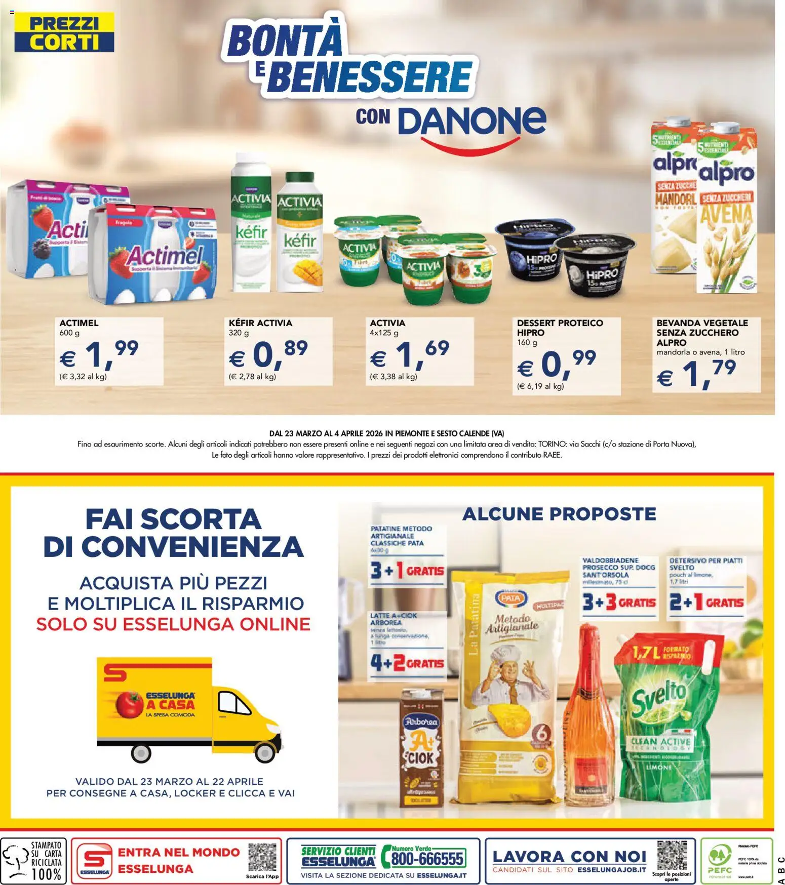 Volantino Esselunga S del 23.03.2026 | Pagina: 29 | Prodotti: Detersivo per piatti, Prosecco, Latte, Limone