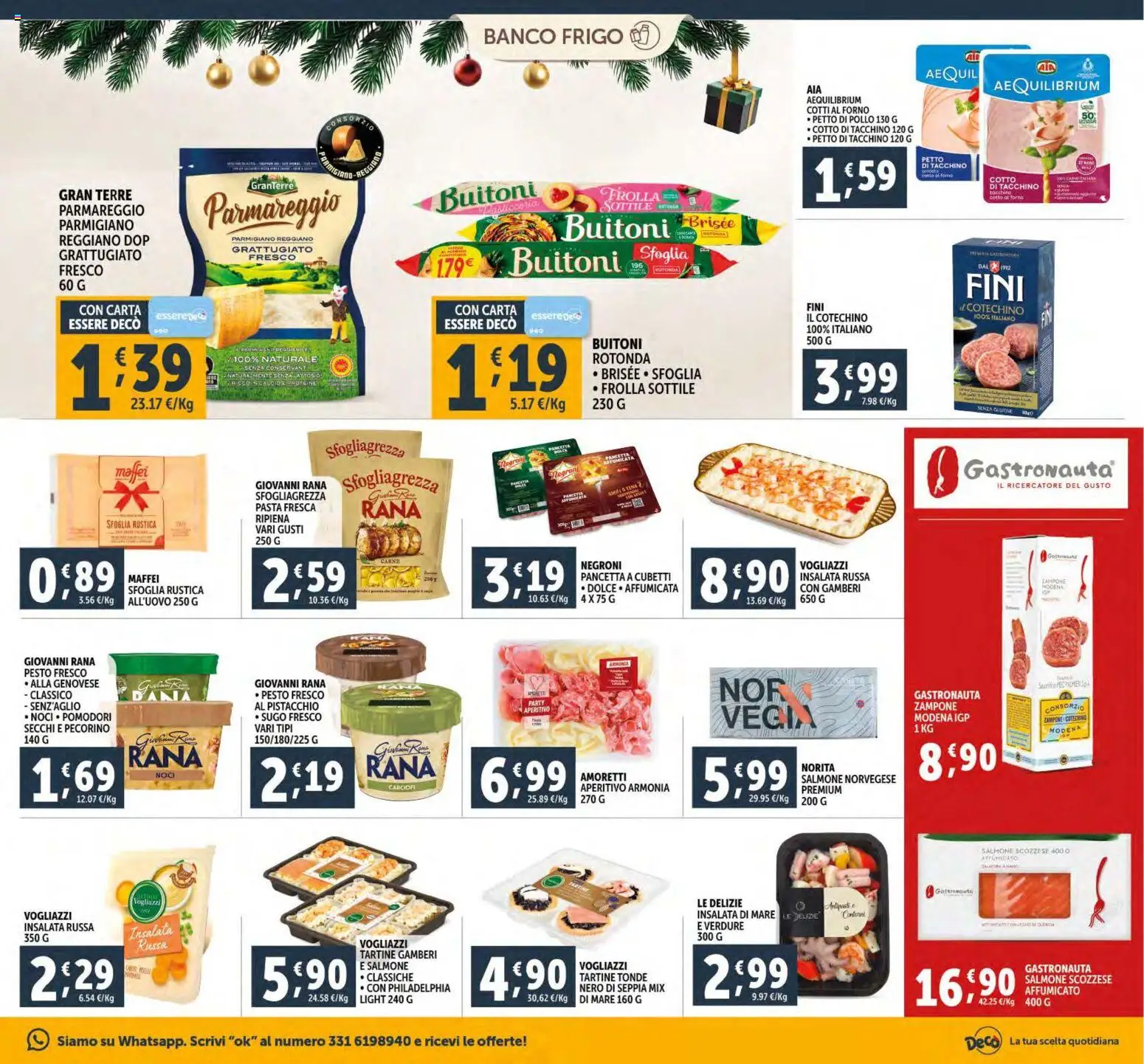 Volantino Decò del 15.12.2025 | Pagina: 19 | Prodotti: Petto di Pollo, Pasta, Carciofi, Sugo