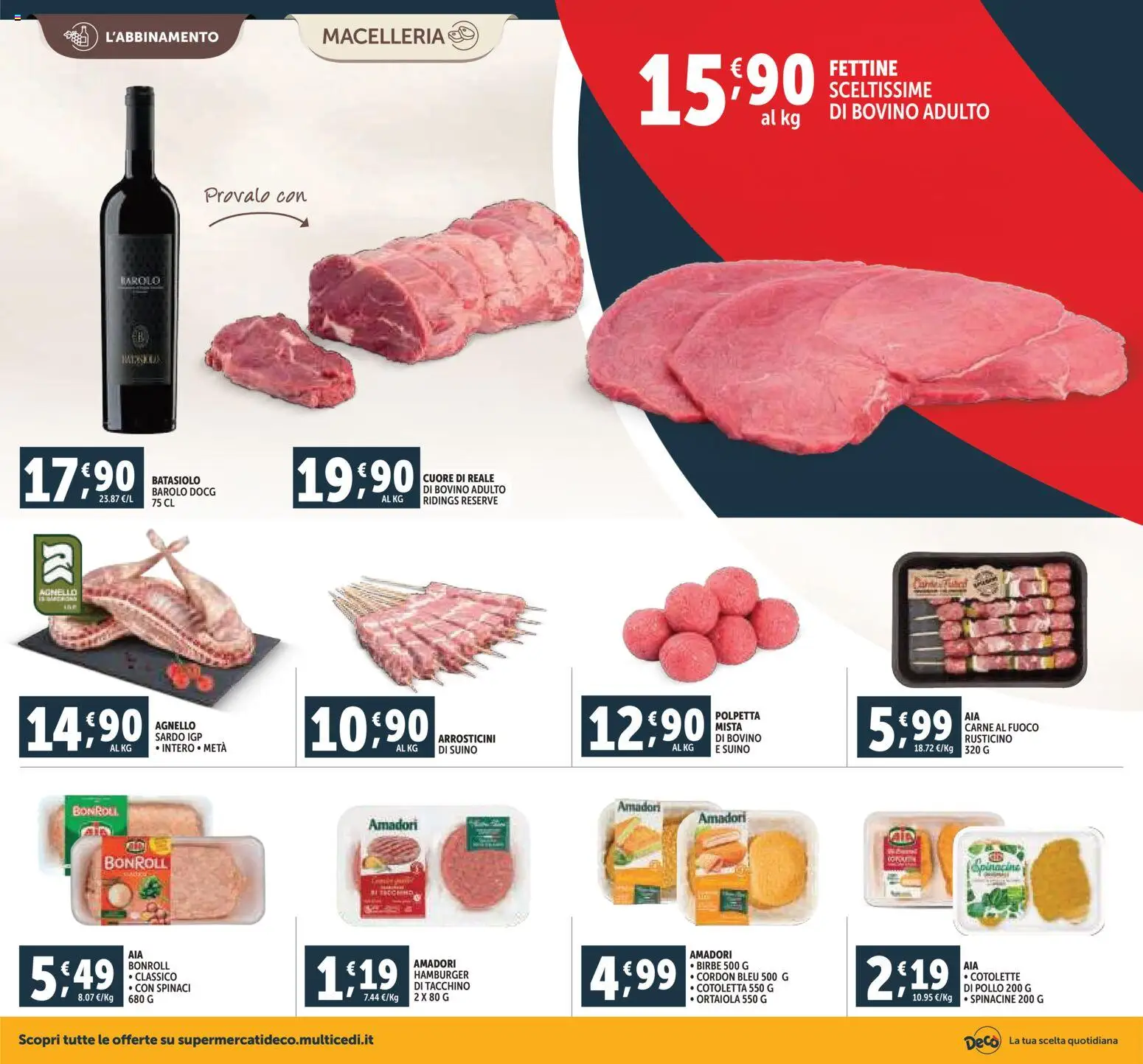 Volantino Decò del 07.11.2025 | Pagina: 6 | Prodotti: Suino, Spinaci, Agnello, Hamburger