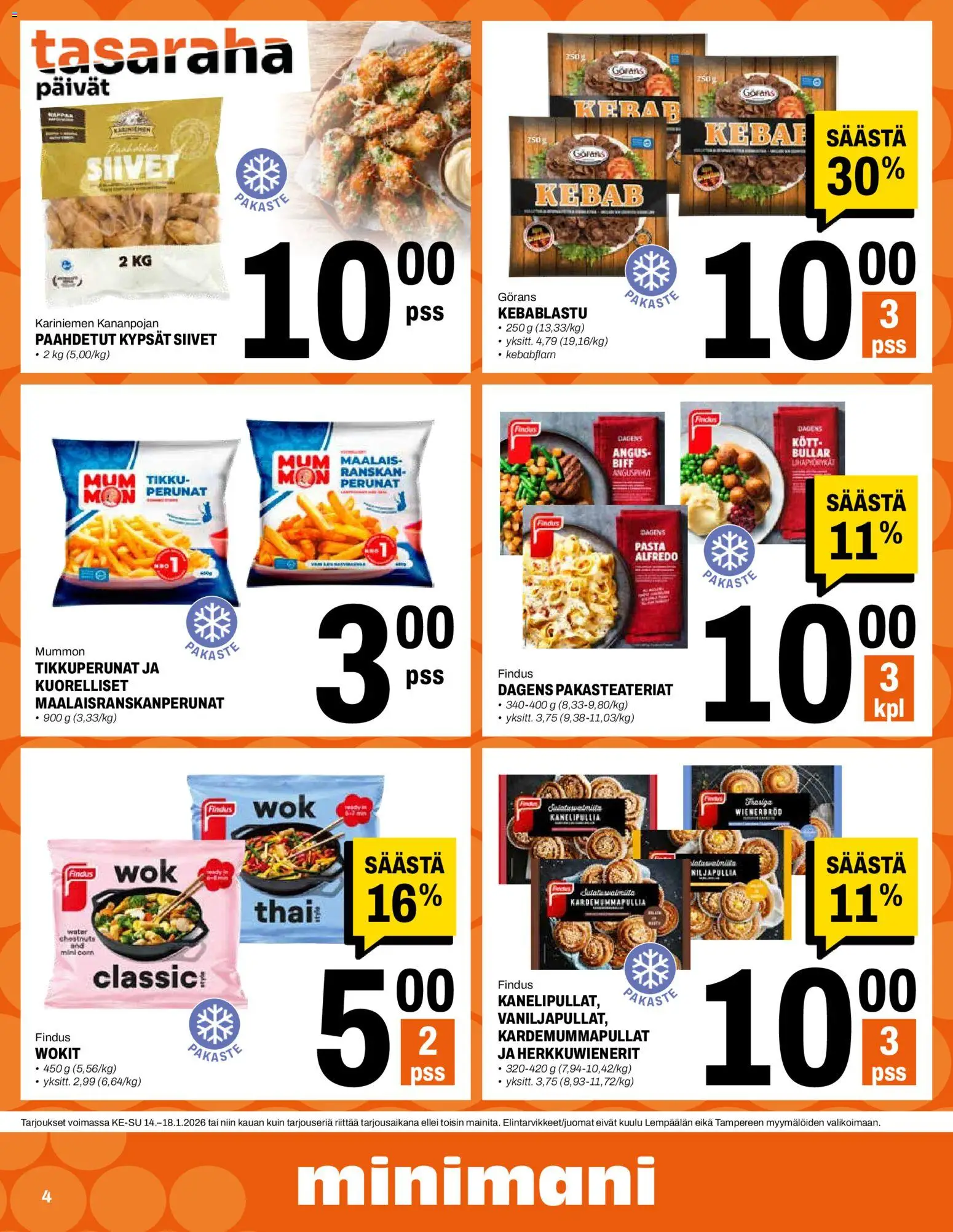 Minimani tarjoukset – voimassa 14.01.2026 alkaen | Sivu: 4 | Tuotteet: Pasta