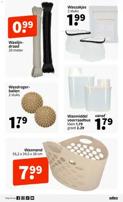 Wibra folder - Voorbeeld van een folder van Wibra, geldig van 16.03.2026 | Pagina: 8 | Producten: Wasdroger, Draad, Wasmiddel