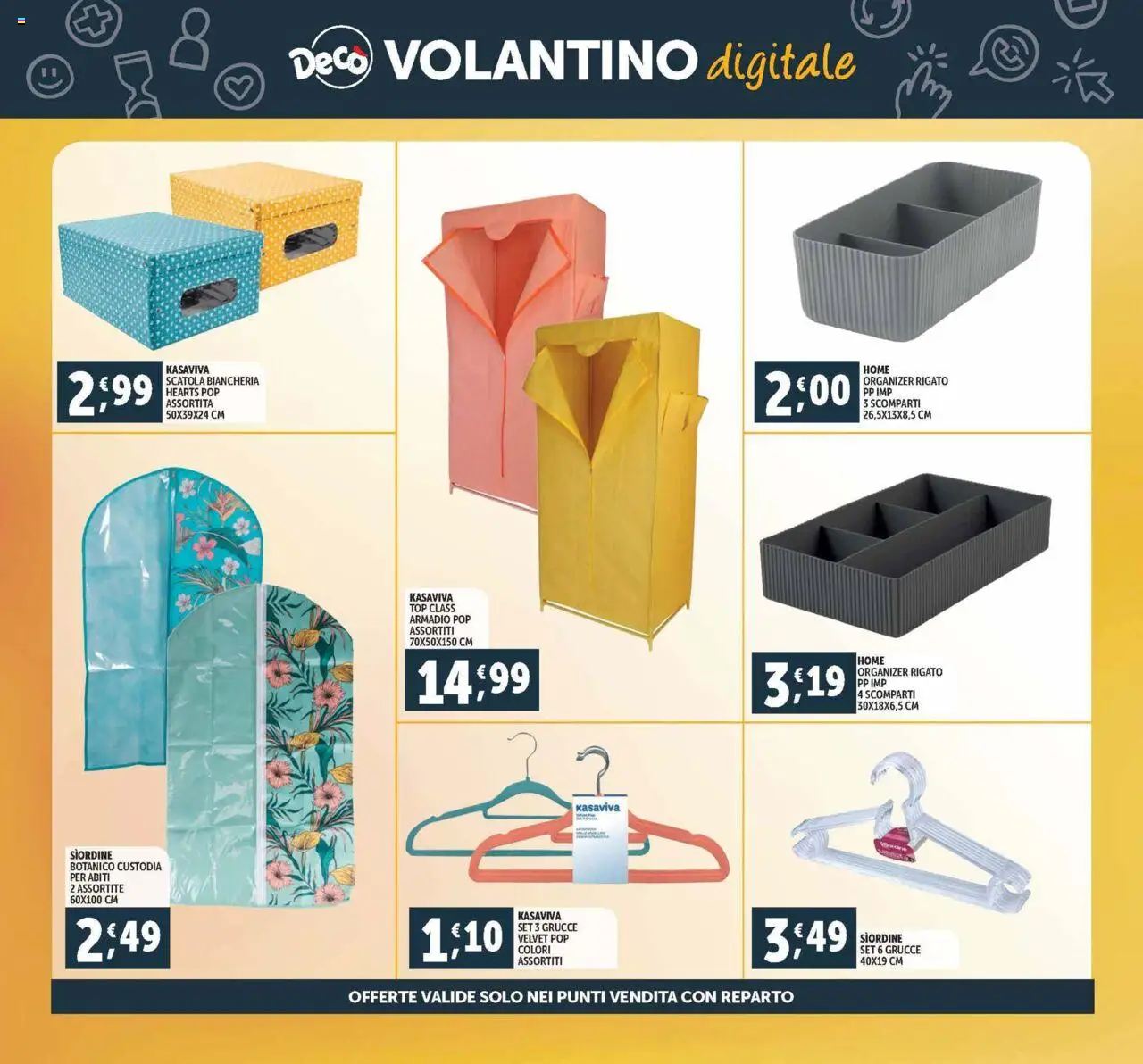 Volantino Decò del 03.10.2025 | Pagina: 39 | Prodotti: Top, Armadio, Scatola, Grucce