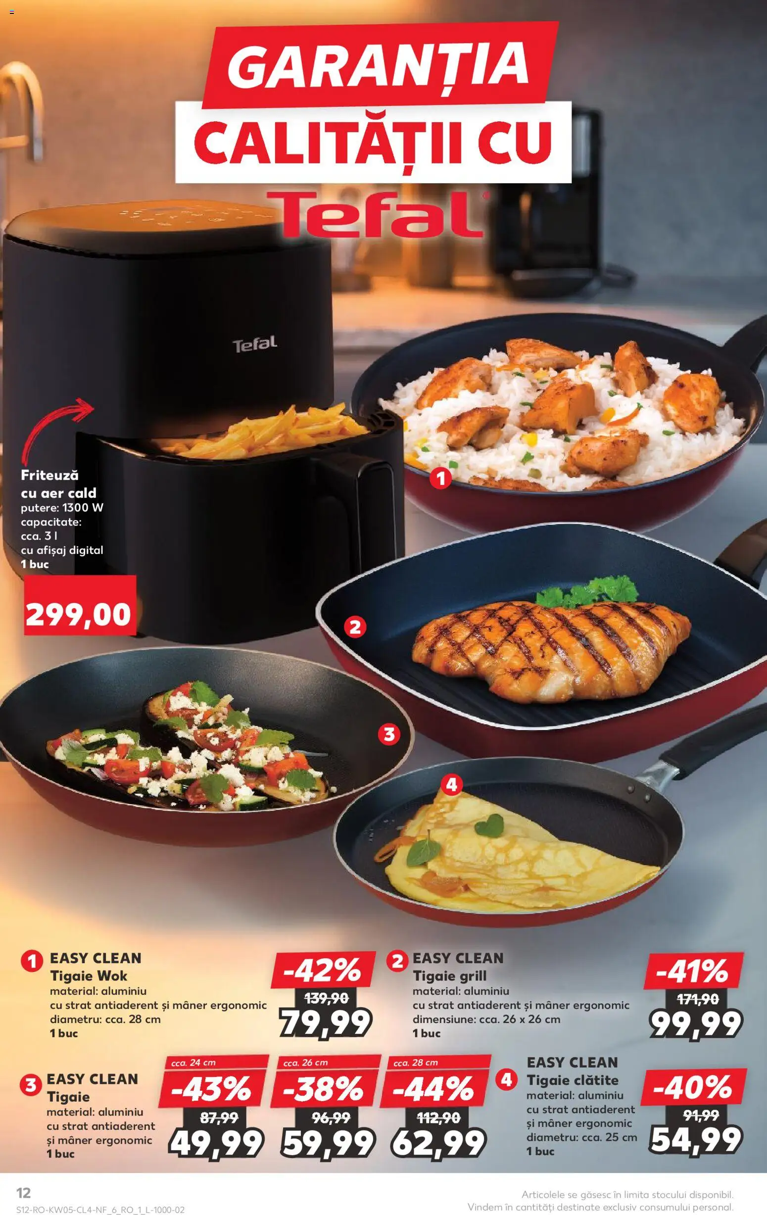 Kaufland RO akciós ujság - amely érvényes a következő dátumtól: 28.01.2026 | Oldal: 12 | Termékek: Tefal, Grill