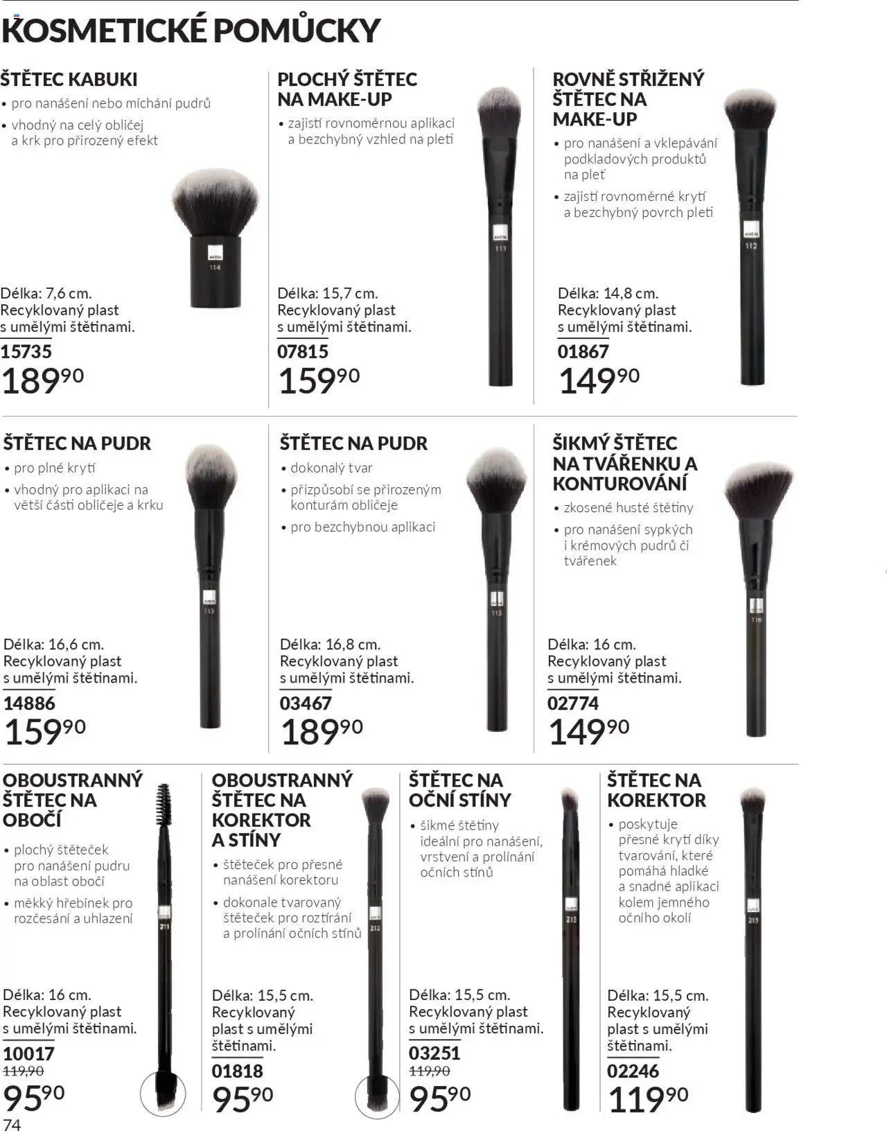 Avon katalog 9/2025 od 01.09.2025 | Strana: 76 | Produkty: Makeup, Pudr, Štětec, Oční stíny