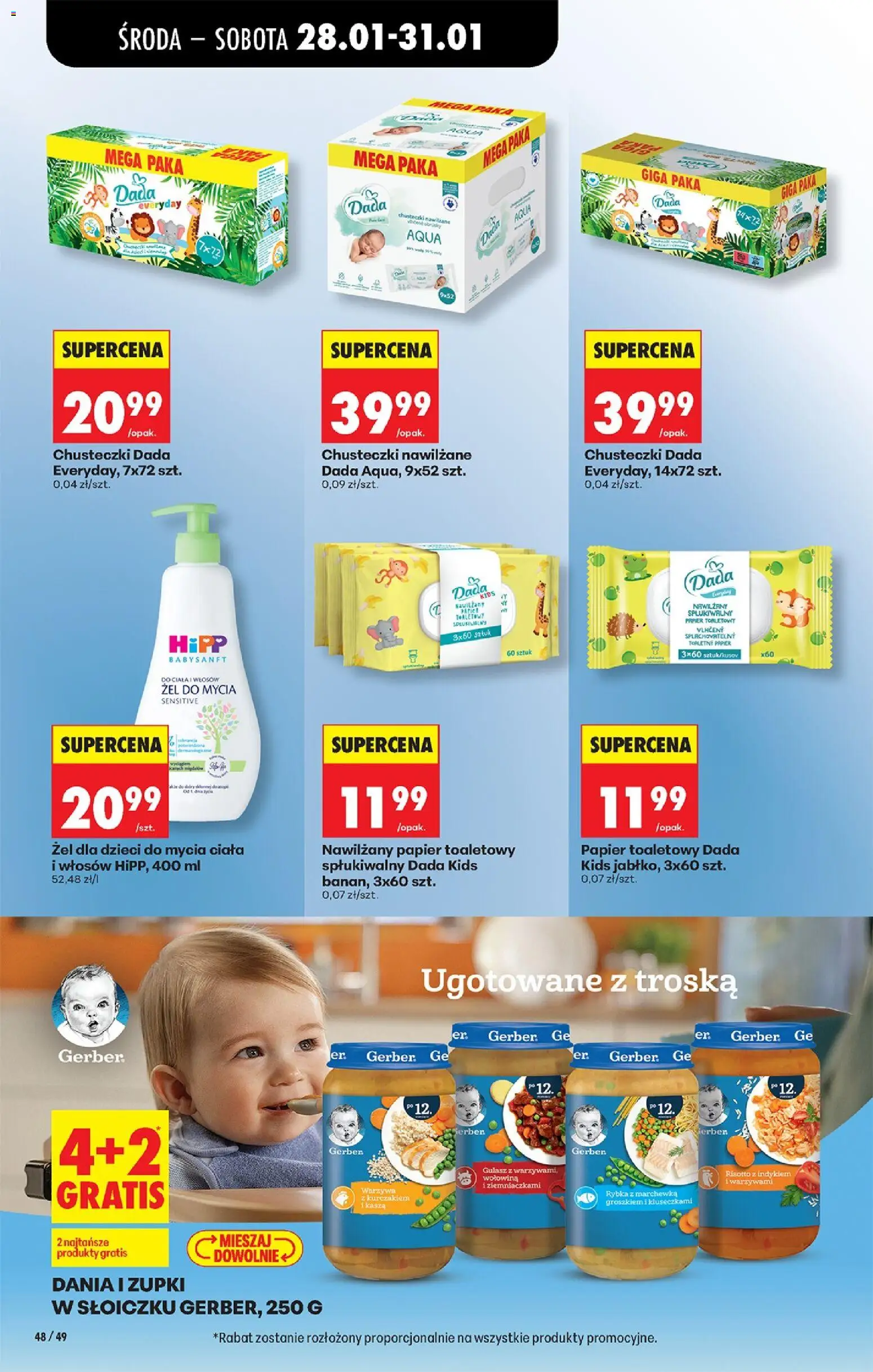 Biedronka gazetka - Oferta w tym tygodniu od 28.01.2026 | Strona: 54 | Produkty: Kasza, Papier toaletowy, Wołowina, Gulasz
