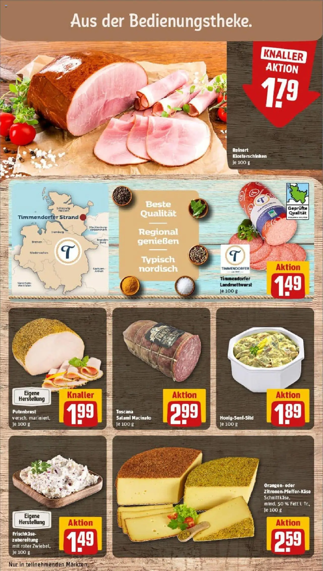 Rewe prospekt Schieder / Schwalenberg	 - gültig ab dem 24.08.2025 | Seite: 11 | Produkte: Orangen, Salami, Frischkase