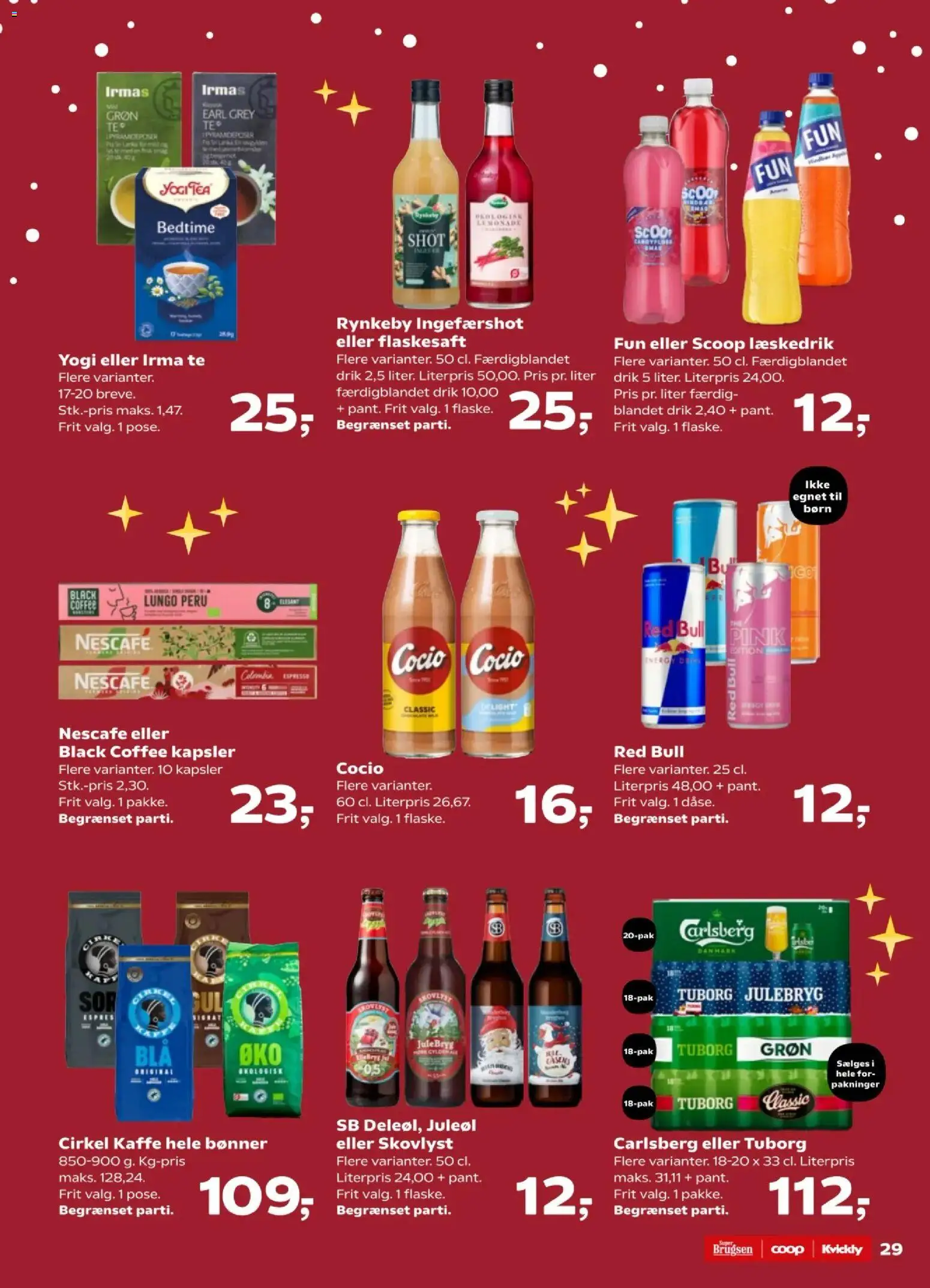 Kvickly tilbudsavis – gyldig fra 28.11.2025 | Side: 31 | Produkter: Kaffe, Te, Bønner, Ingefærshot